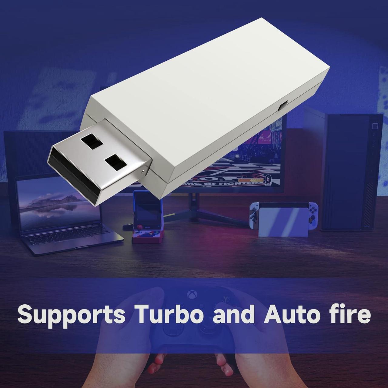 Alt view image 4 of 6 - MAYFLASH Magic NS Wireless Bluetooth Controller USB Adapter for Switch, Steam Deck, macOS, Windows, Raspberry Pi, Compatible with Xbox Series S/X,PS5 Controller and More
