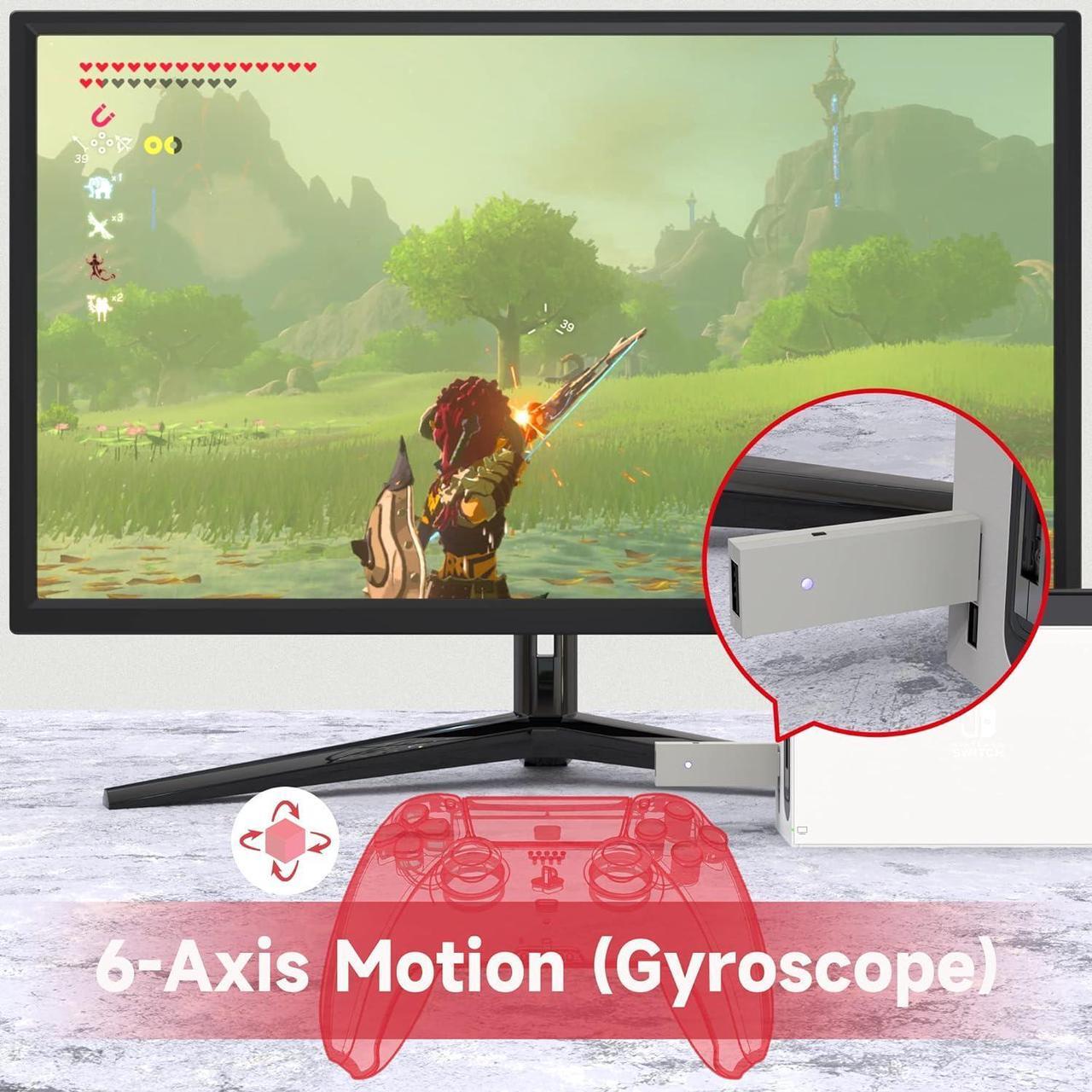 Alt view image 5 of 6 - MAYFLASH Magic NS Wireless Bluetooth Controller USB Adapter for Switch, Steam Deck, macOS, Windows, Raspberry Pi, Compatible with Xbox Series S/X,PS5 Controller and More