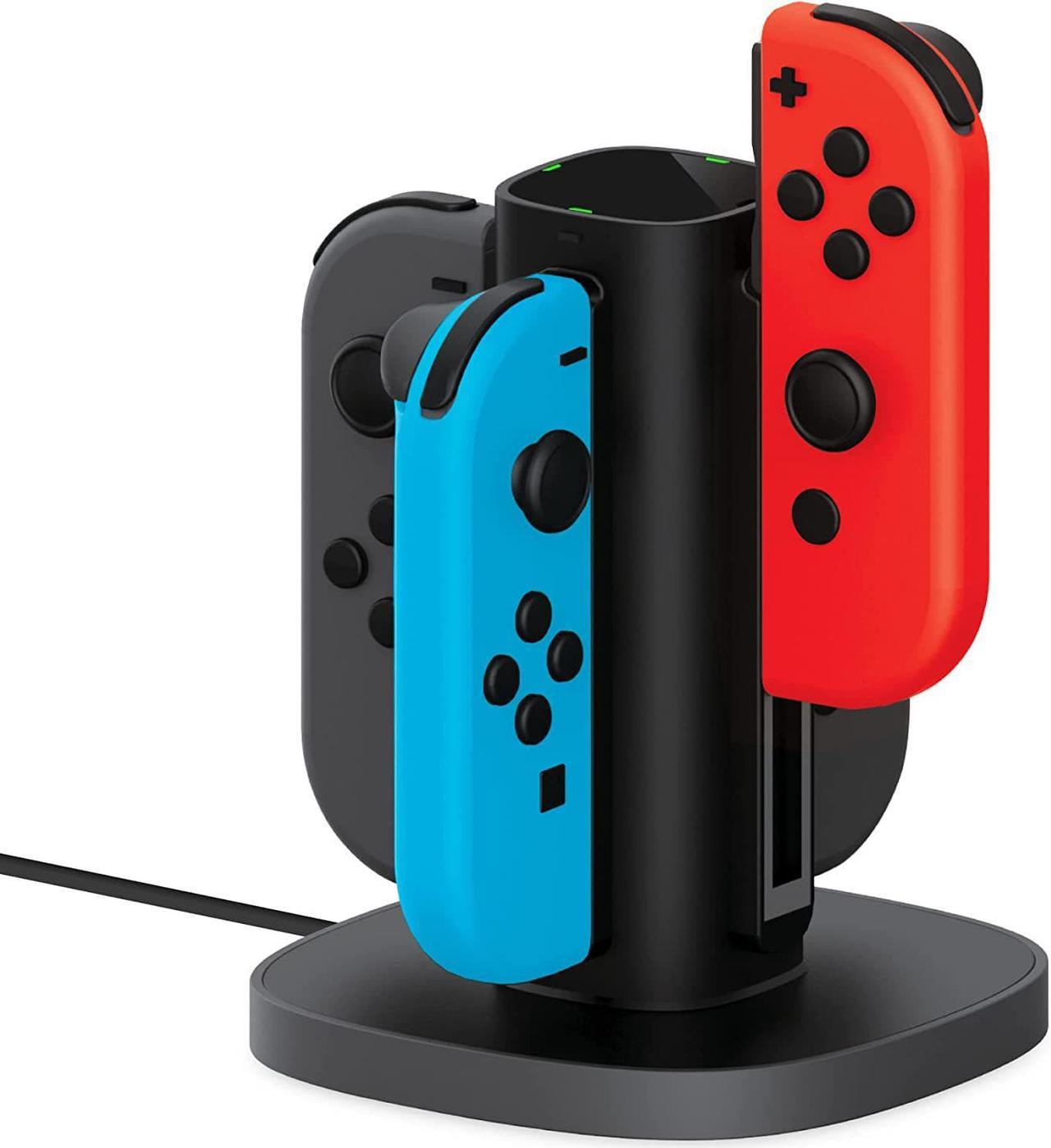 TalkWorks Nintendo Switch Joy Con Charging Dock (Charges up to 4 Joy-Con Controllers) - Controllers NOT Included