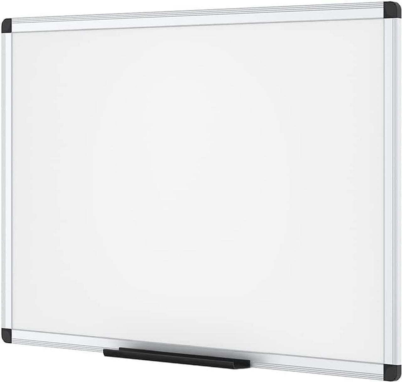 VIZ-PRO Magnetic Whiteboard Dry Erase Board, 36 x 24 Inches White Board, Silver Aluminium Frame