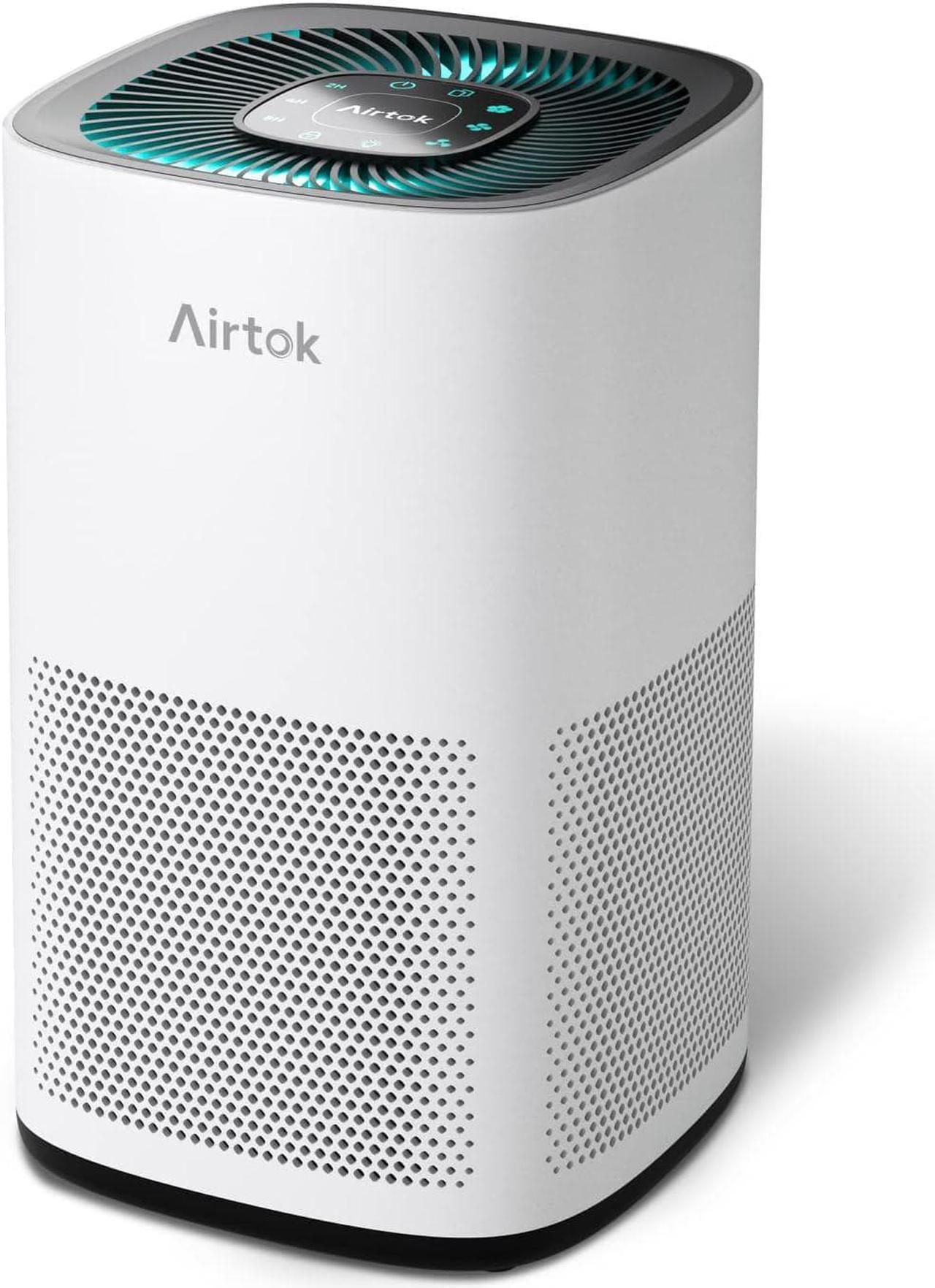 Air Purifiers Large Room with H13 True HEPA Filter for Bedroom Home - AIRTOK Air Purifier for Allergies and Pets Smoke Mold Dust Dander Odor Coverage Max 793 ft2 99.9% Removal to 0.1mic Ozone-Free