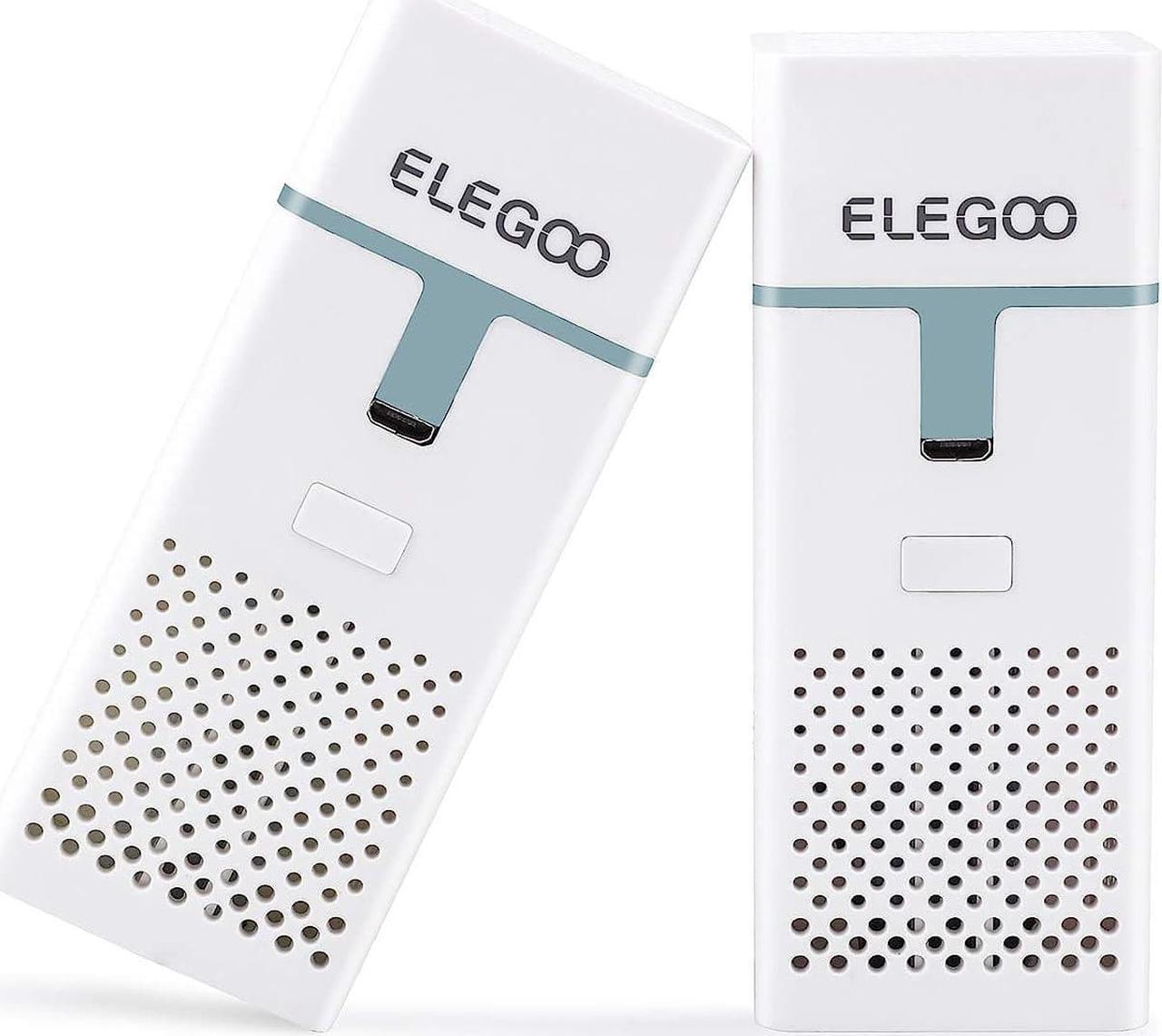 ELEGOO Mini Air Purifier with Activated Carbon Filter and Universal Adaptor for LCD,DLP,MSLA Resin 3D Printer2 Packs