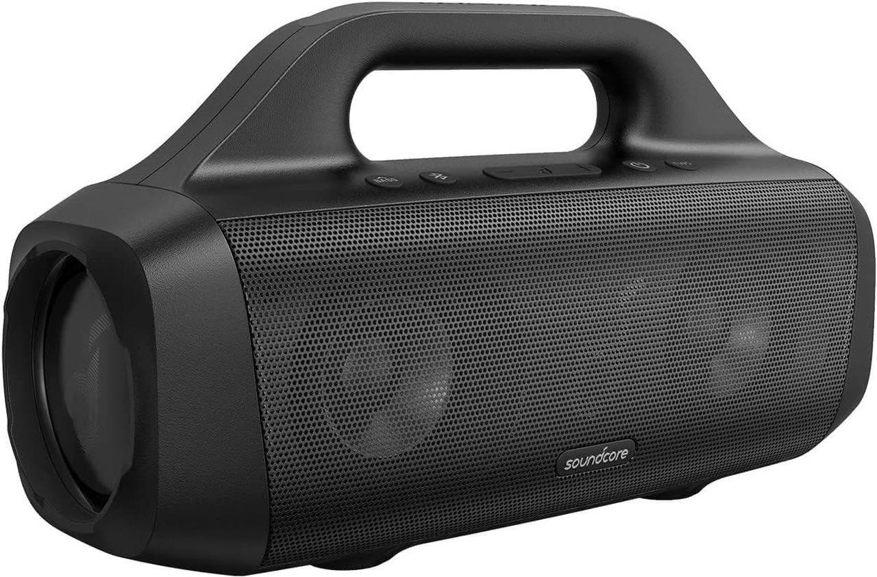 Soundcore Motion Boom Outdoor Speaker with Titanium Drivers, BassUp Technology, IPX7 Waterproof, 24H Playtime, Soundcore App, Built-in Handle, Portable Bluetooth Speaker for Outdoors, Camping