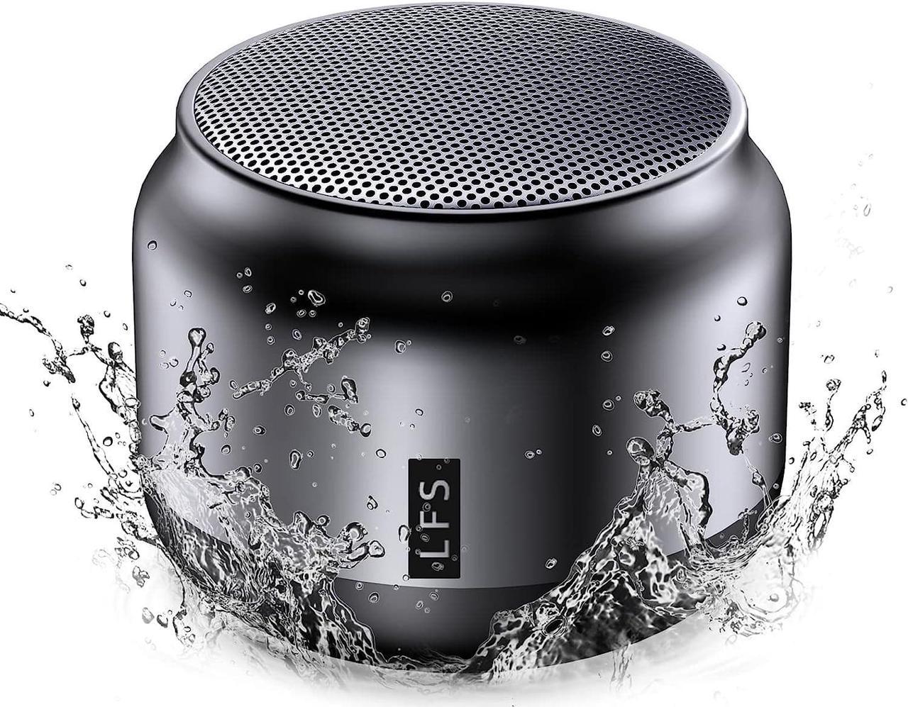 LFS Mini Bluetooth Speaker Portable Wireless Speaker Small Shower Speaker, 15H Playtime, TWS Pairing, Waterproof Outdoor Speaker for Home, Travel