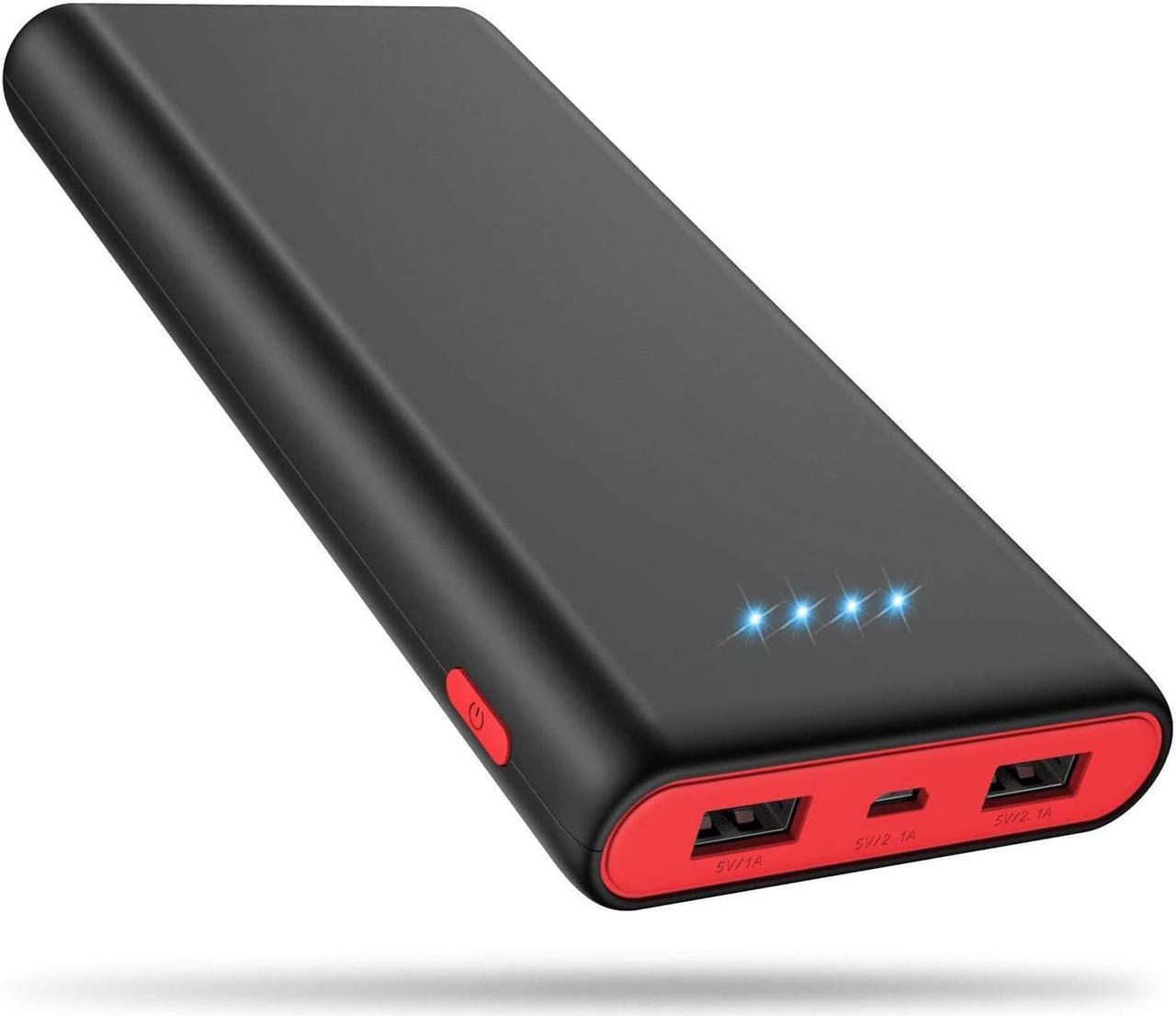 Portable Charger Power Bank 25800mAh, Ultra-High Capacity Fast Phone Charging with Newest Intelligent Controlling IC, 2 USB Port External Cell Phone Battery Pack Compatible with iPhone,Android etc