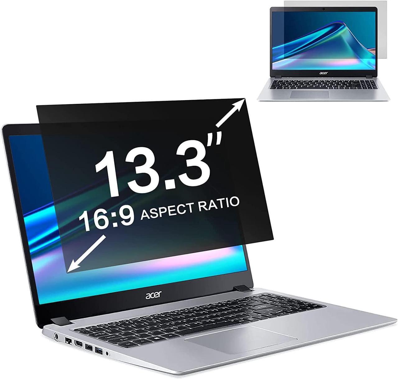 13.3 Inch Laptop Privacy Screen Filter for 16:9 Widescreen Laptop Privacy Screen 13.3 inch and Anti-Glare Screen Protector