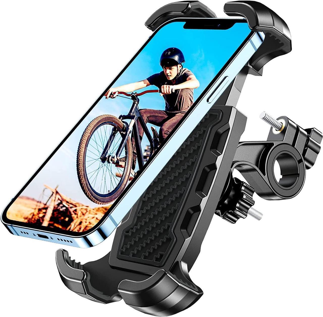 Oldowl Bike Phone Mount, Motorcycle Phone Mount - Bicycle Phone Holder Handlebar Clamp for Cycling, Bike Motorcycle Accessory Mount Compatible with iPhone 14 Pro Max/14 Plus/13/12, Galaxy S22/Note20