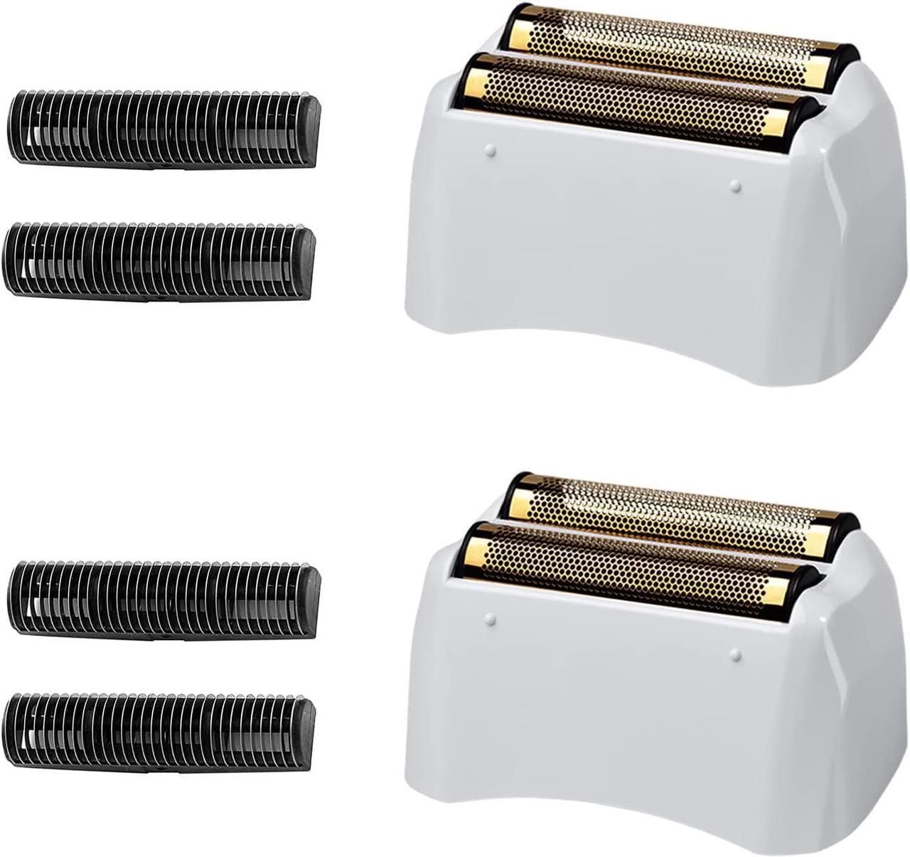 2 Packs Pro Shaver Replacement Foil and Cutters Compatible With Andis #17155 & #17150 Shaver Pro Foil (golden)