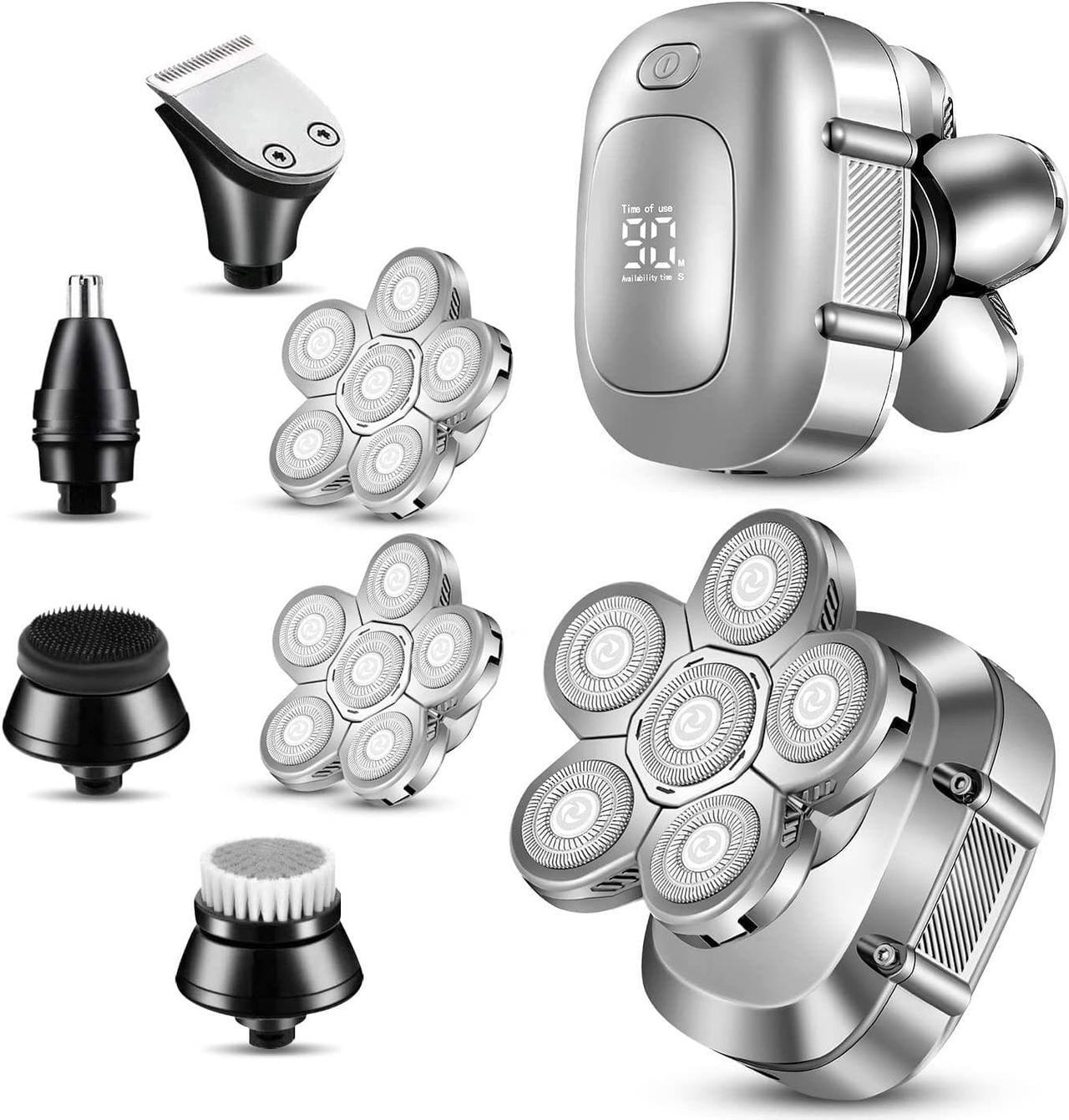 Main image of Roziaplus Head Shaver for Bald Men Electric Shavers Upgrade Rotary Shaver Best Close Shaver for Man Rechargeable Bald Mens Razor Multifunctional Electric Razors Wet & Dry Shaved Bald Shaver