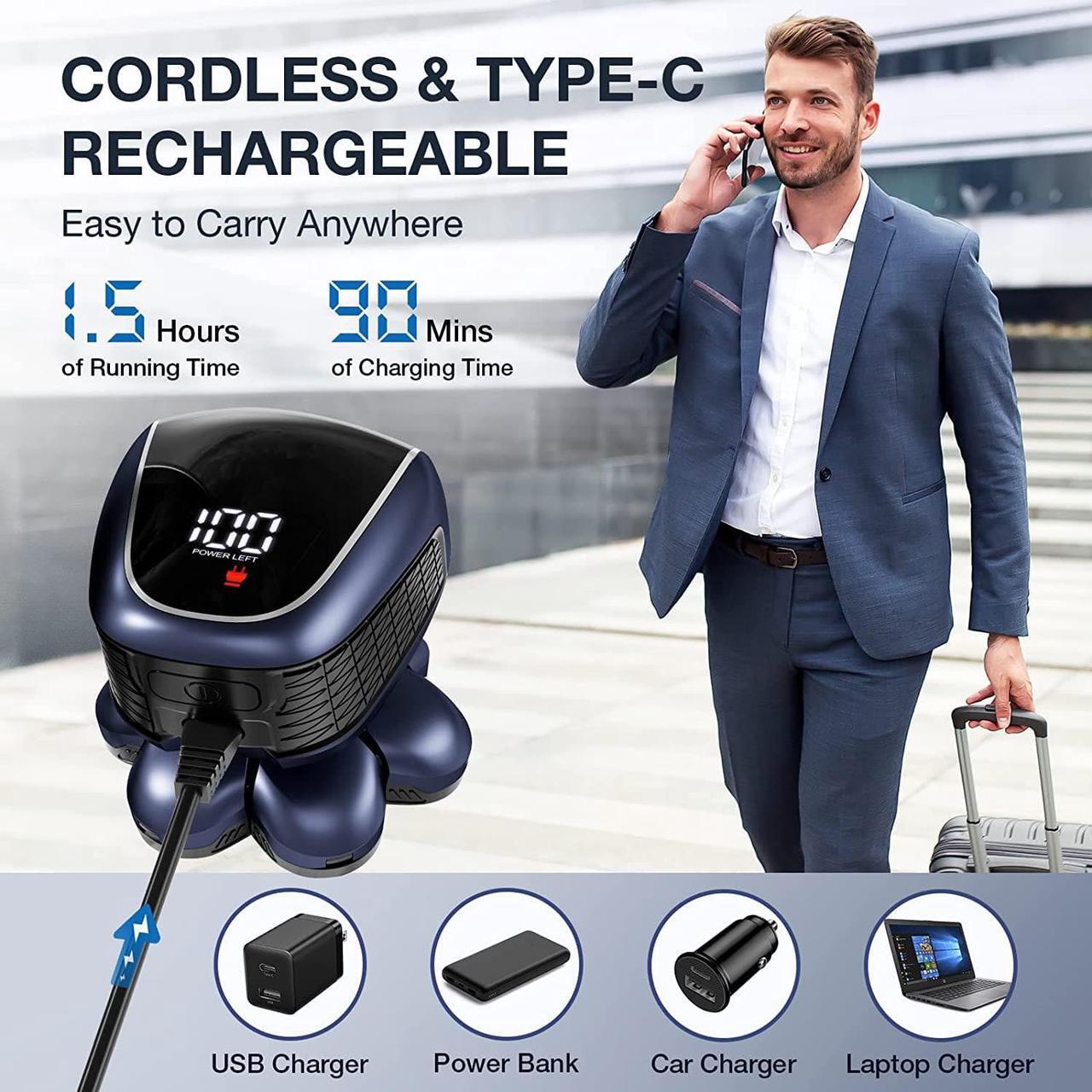 Alt view image 3 of 7 - Head Shaver 7D, Wyklaus Upgrade Head Shavers for Bald Men, Head Electric Razor with Nose Hair Trimmer, Waterproof Wet/Dry Mens Grooming Kit, Anti-Pinch, LED Display, USB Rechargeable