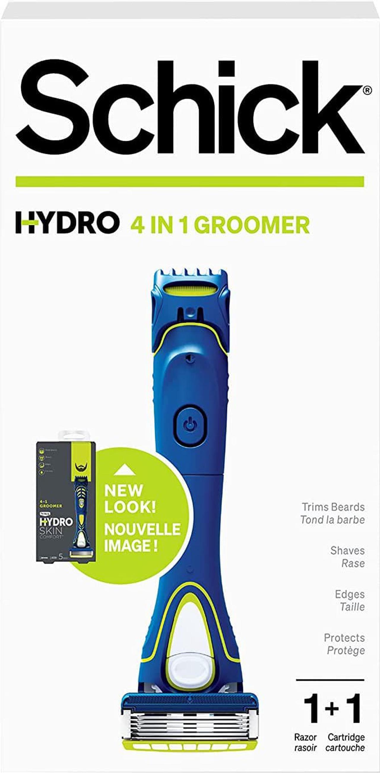 Schick Hydro 5 Electric Shaver and 5 Blade Razor for Men with Adjustable Comb for Beard Trimming