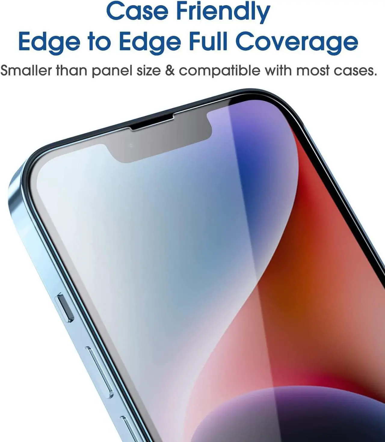 Alt view image 4 of 6 - amFiIm Tempered Glass Screen Protector for iPhone 14 6.1"/iPhone 13/iPhone 13 Pro 6.1", Easy OneTouch Installation, Auto-alignment, Bubble Free Case Friendly, Anti-Scratch
