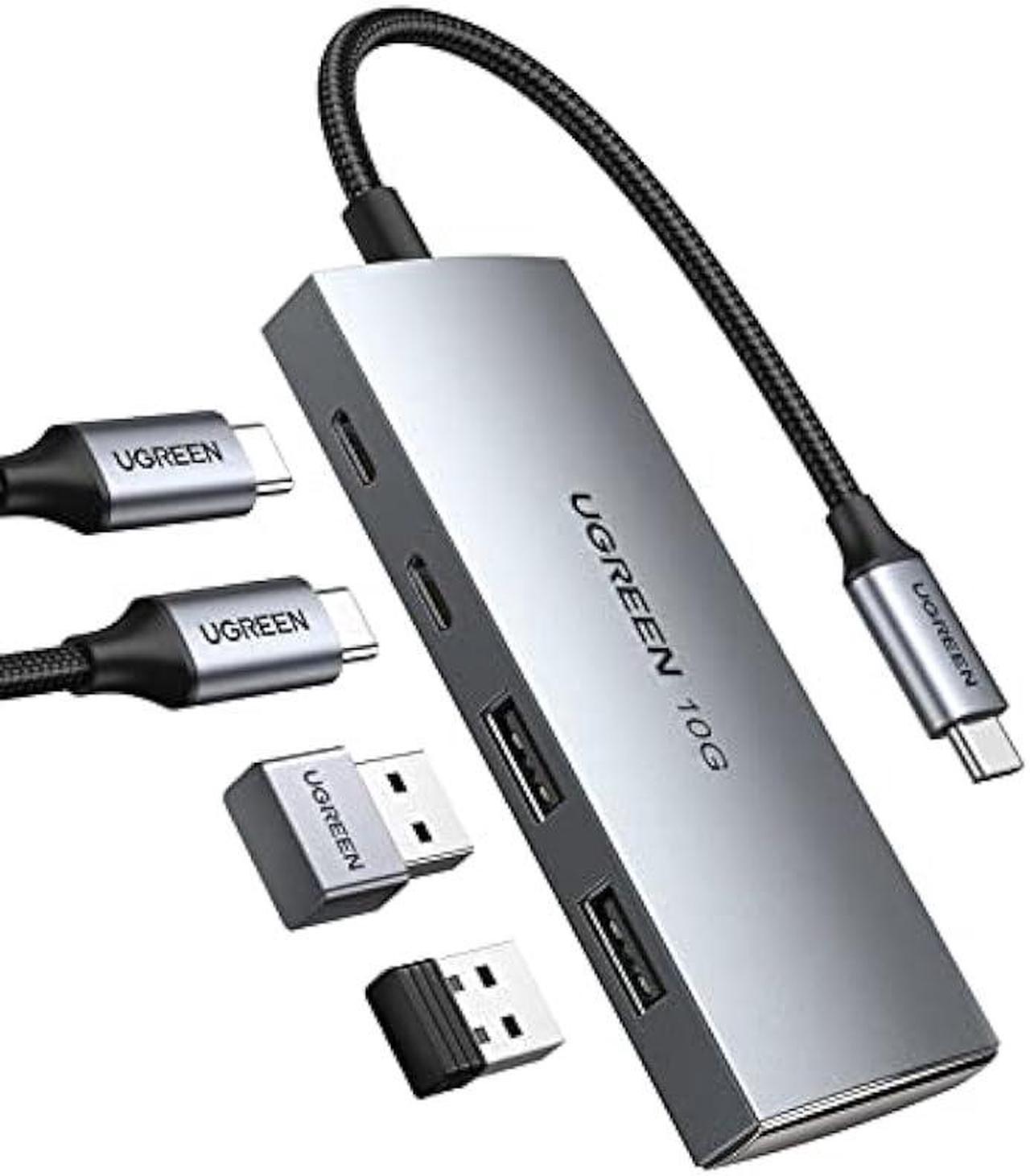 UGREEN USB C Hub 10Gbps, 4 Ports USB C 3.2 Gen 2 Hub USB C Splitter, Type C 3.2 hub Expander with 2 USB A 3.2 and 2 USB C 3.2 Ports, Compatible with MacBook, Chromebook, iOS, Android