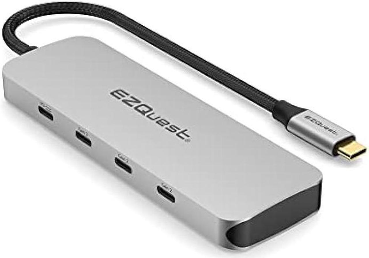 EZQuest USB C Hub - 7 in 1 USB C Splitter 10Gbps Ultra-Fast with 3X Gen 2 USB-C Hub Ports 10Gbps, 3X USB 3.0 Ports 5Gbps, 1X USB-C 3.0 Power Delivery 5Gbps Data  MacBooks, Dell & More Type C Devices