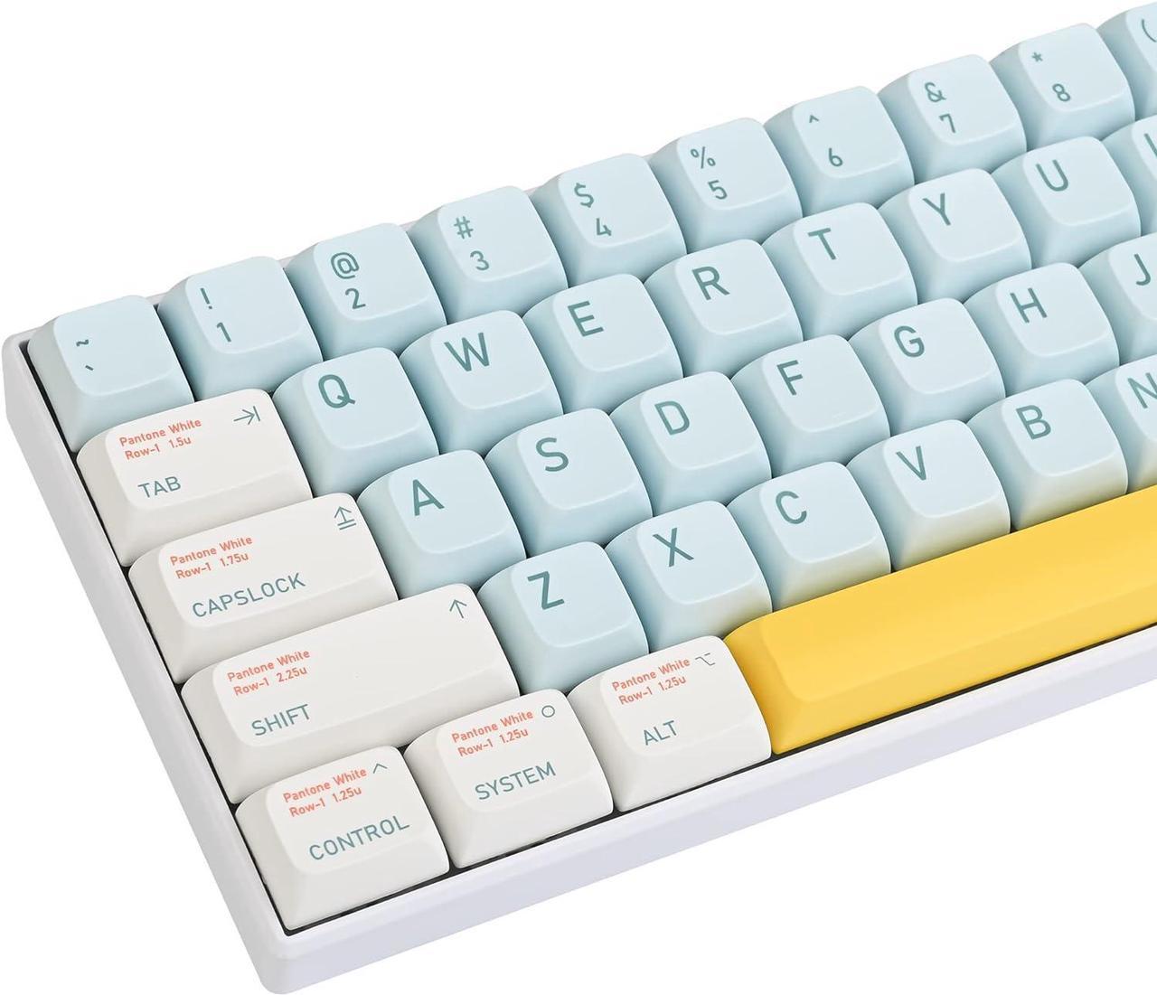 Fogruaden PBT Keycaps 136 Keycap Set XDA Profile, Dye-Sublimation Custom Keycaps for Cherry Gateron MX Switches Mechanical Keyboard keycaps US Layouts(Dream)