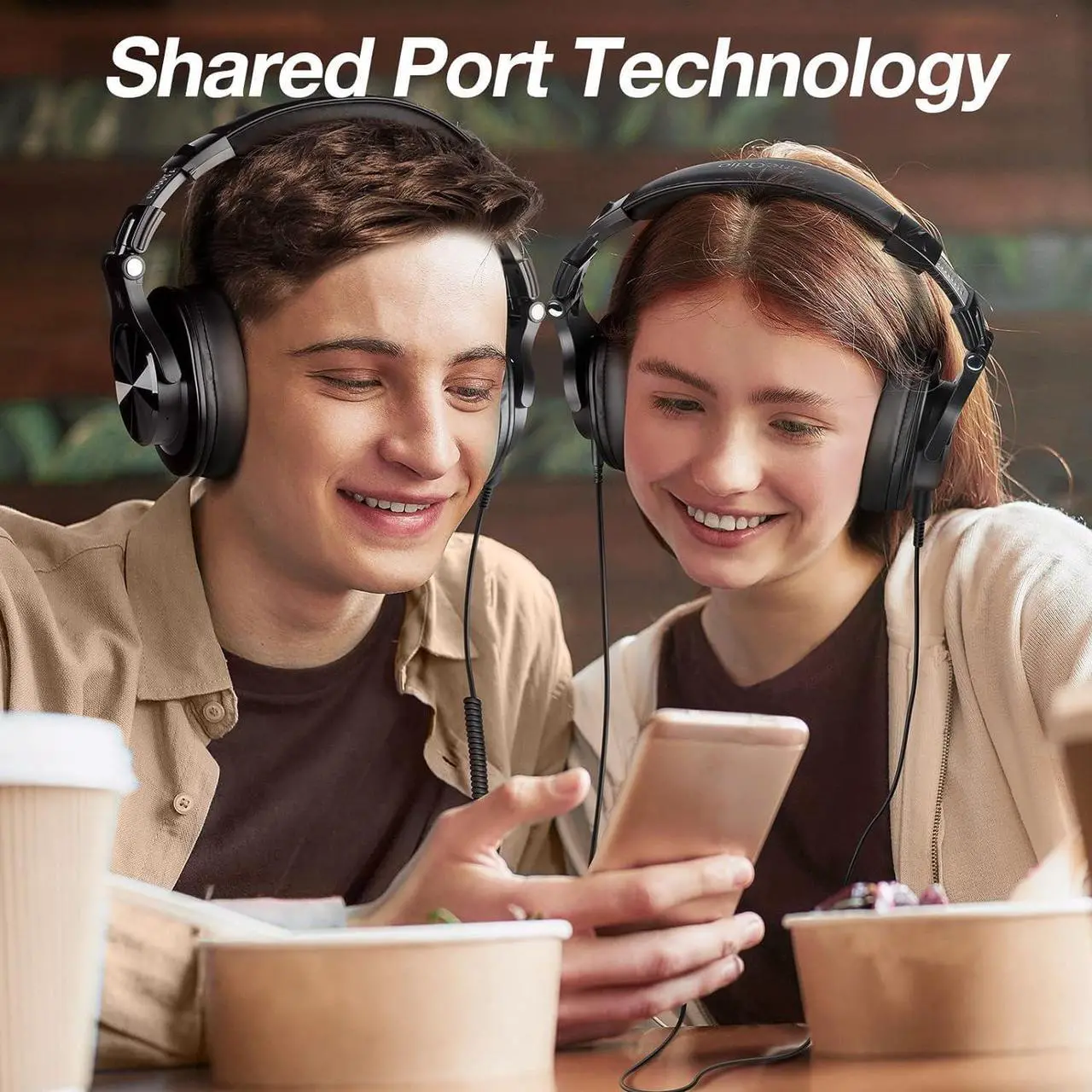 Alt view image 7 of 7 - OneOdio A70 Bluetooth Over Ear Headphones, Wireless Headphones w/ 72H Playtime, Hi-Res, 3.5mm/6.35mm Wired Audio Jack for Studio Monitor & Mixing DJ Guitar AMP, Computer Laptop PC Tablet - Black