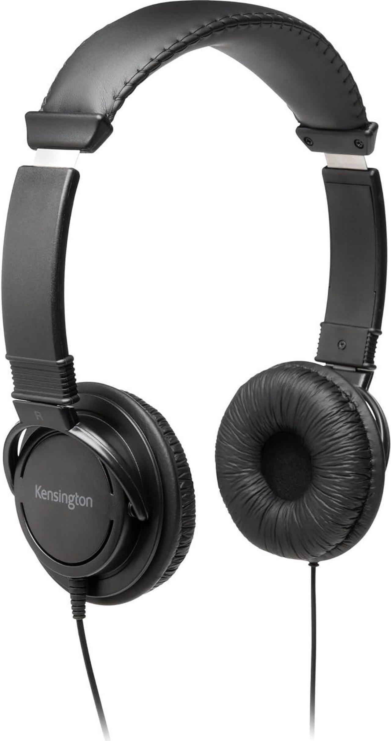 Kensington Classic 3.5mm Stereo Headphones, Volume Limited 94dB, 3.5mm Headphones for PC/Mac/Laptop (K97602WW)