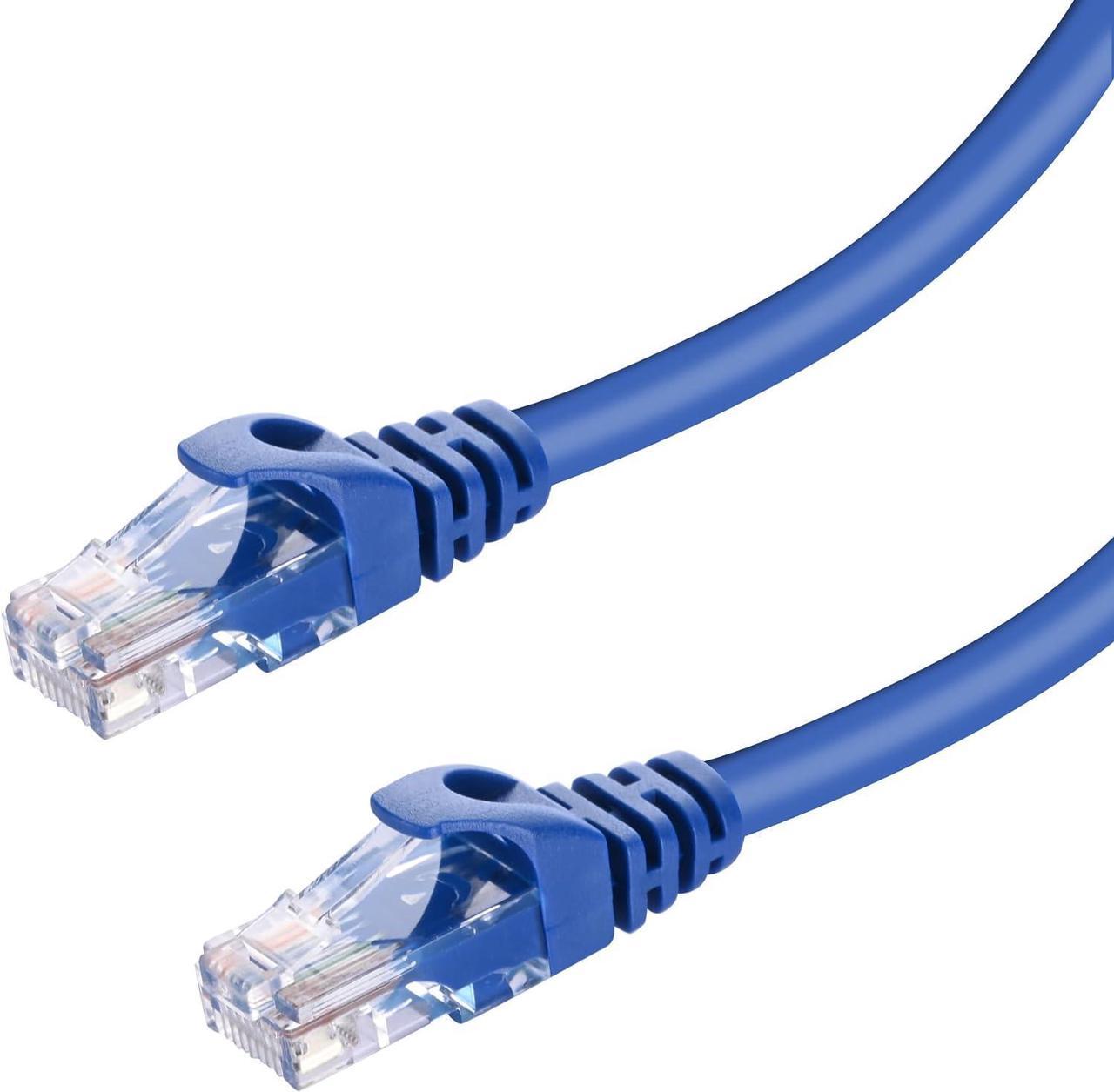 PrimeCables Cat6 Ethernet Cable 75ft Internet Cable 10Gbps Support Cat8 Cat7 Network, RJ45 Patch Cable Ethernet Bare Copper Network 550MHz UTP - Blue