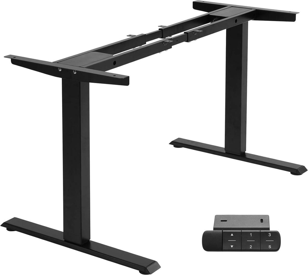 TOPSKY Dual Motor Electric Adjustable Standing Computer Desk for Home and Office (Black)