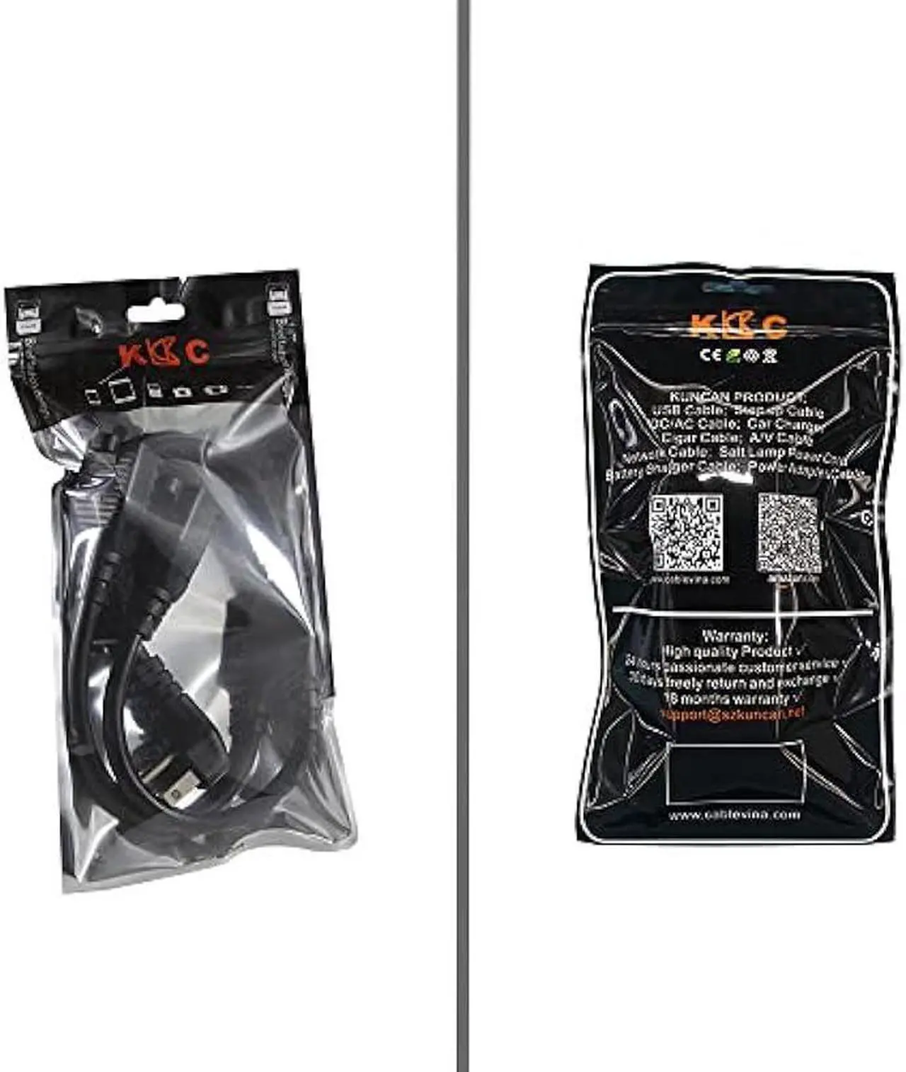 Alt view image 7 of 7 - Power Cord Extension Y Splitter - 1 to 2 Way Outlet Adapter NEMA 5-15P 90-Degree Flat Plug to 2 X NEMA 5-15R with SJT 16AWG 3-Prong Cable Wire Extender Space Saver for Kitchen Home Office