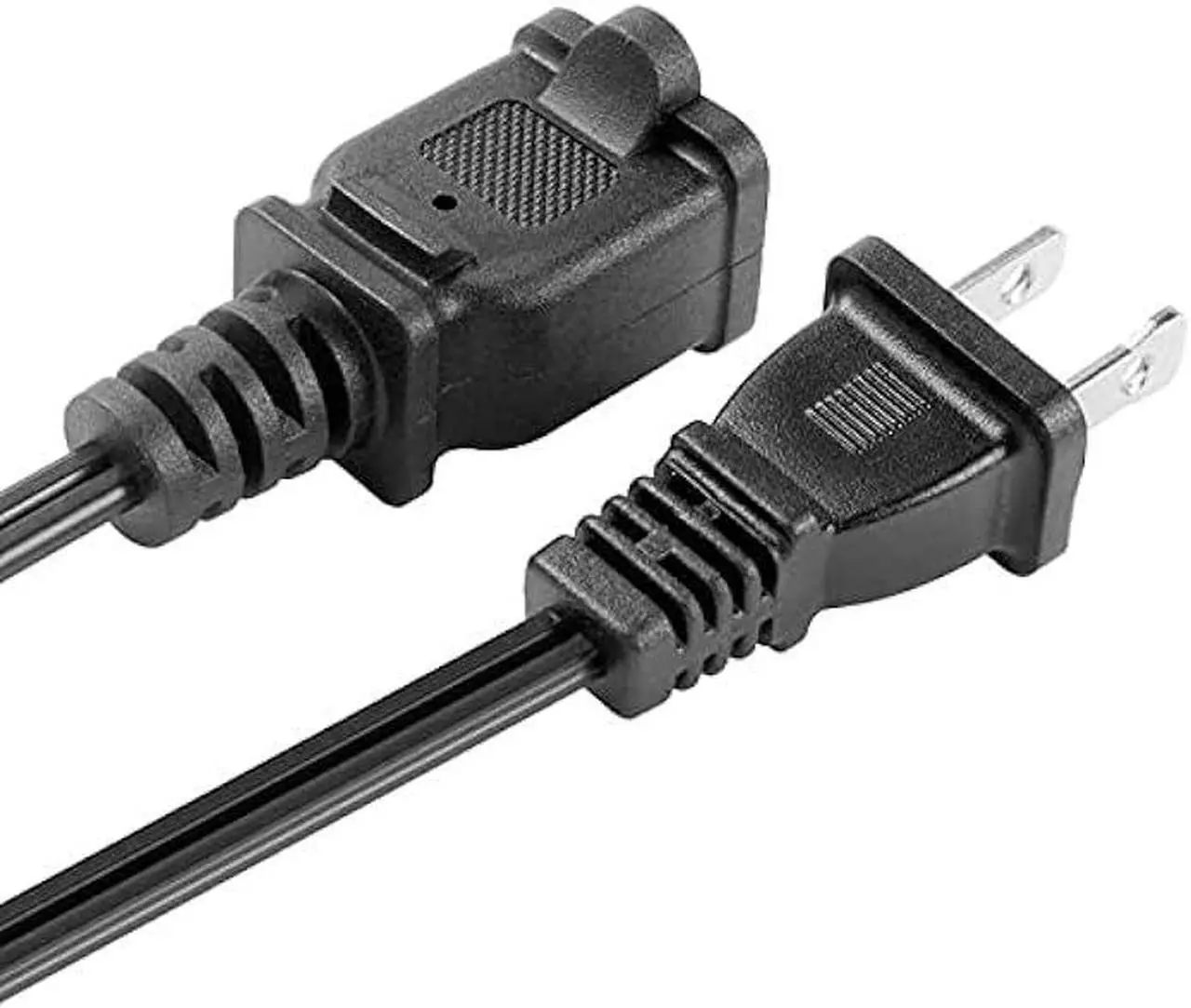 Alt view image 5 of 7 - Toptekits 2-Pack Polarized USA Outlet Saver Power Extension Cord Cable 125V 10A 2-Prong 2 Outlets for NEMA 5-15P to NEMA 5-15R (1.6ft/50cm)