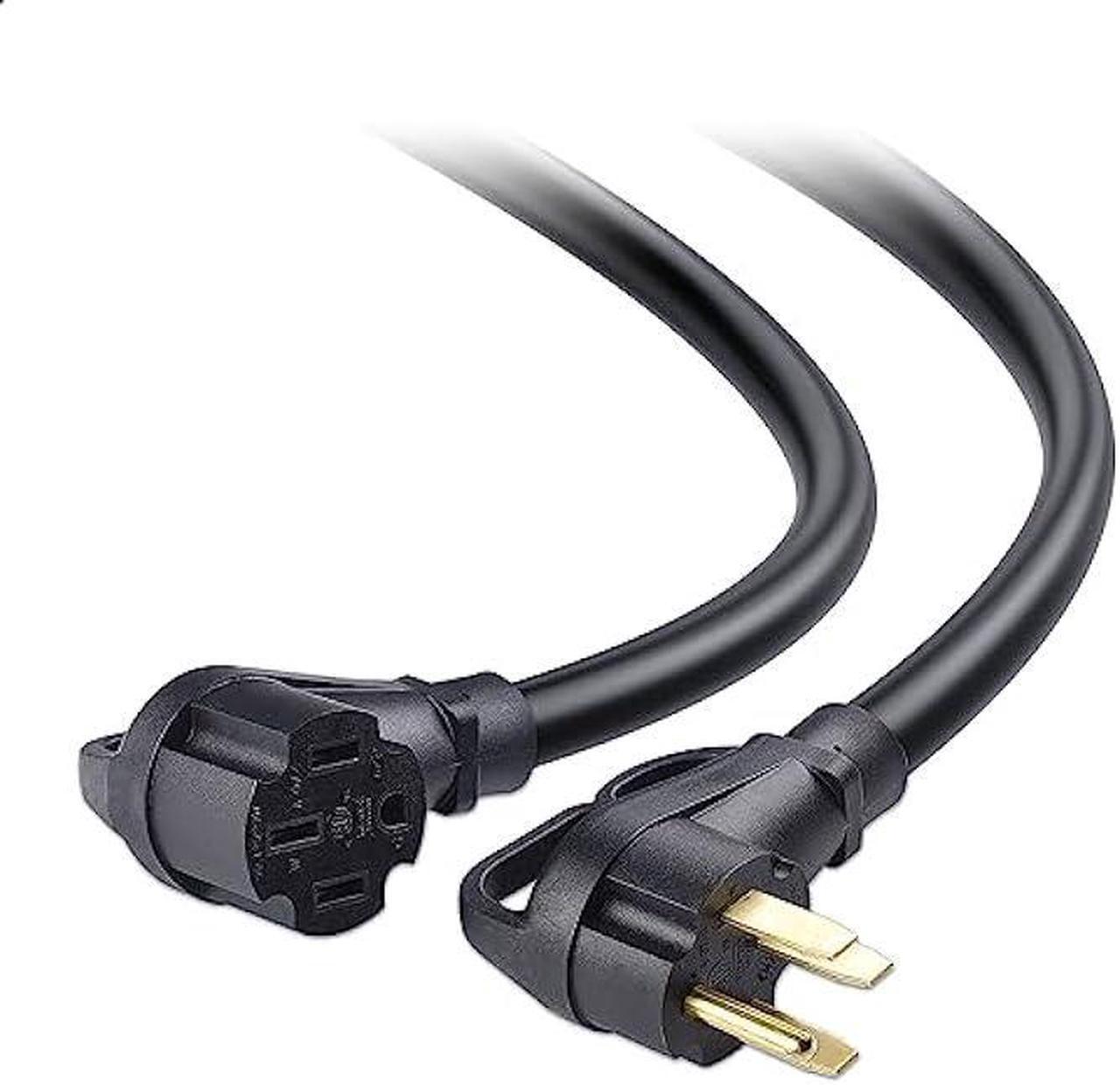 Main image of Cable Matters 4 Prong 50 AMP RV Extension Cord 15 ft with Easy-Grip Handles and Carry Strap, NEMA 14-50 Extension Cord, Compatible with Tesla Charging Cable - 15 Feet (NEMA 14-50P to 14-50R)