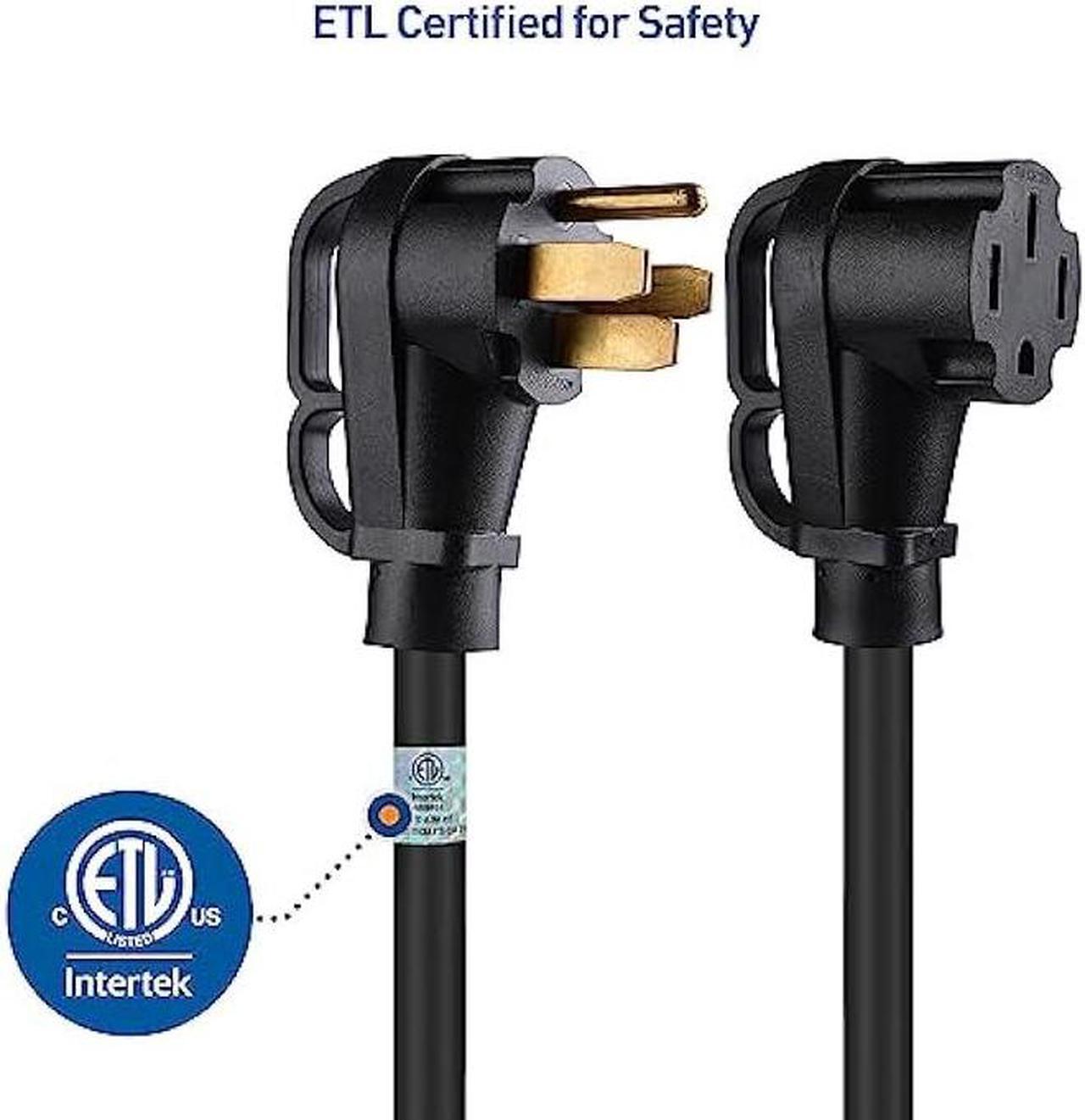 Alt view image 3 of 7 - Cable Matters 4 Prong 50 AMP RV Extension Cord 15 ft with Easy-Grip Handles and Carry Strap, NEMA 14-50 Extension Cord, Compatible with Tesla Charging Cable - 15 Feet (NEMA 14-50P to 14-50R)