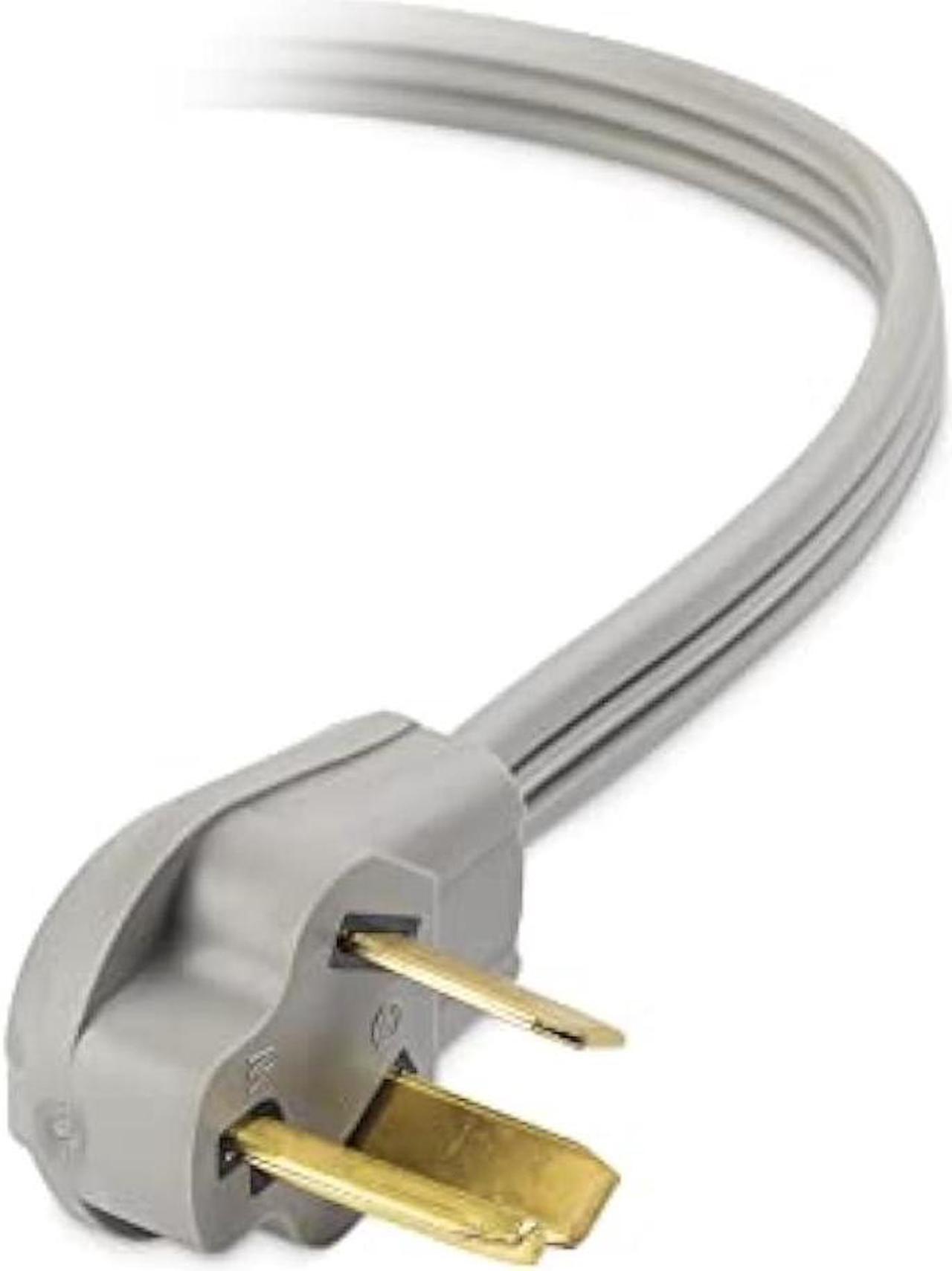Alt view image 3 of 5 - Cable Matters 10 AWG 3 Prong Dryer Cord 10 ft, 30 Amp 7500W Rated, NEMA 10-30P to 3-Wire Appliance Cord, Dryer Plug 3 Prong Cord, Gray
