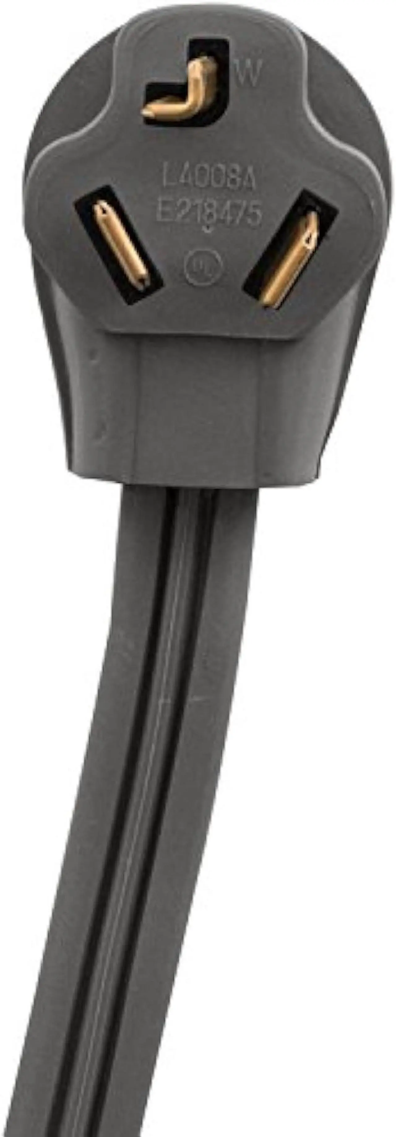 Alt view image 5 of 7 - Certified Appliance Accessories 30-Amp Appliance Power Cord, 3 Prong Dryer Cord, 3 Wires with Eyelet Connectors, 5 Feet, Copper Wire, Gray (90-1022)