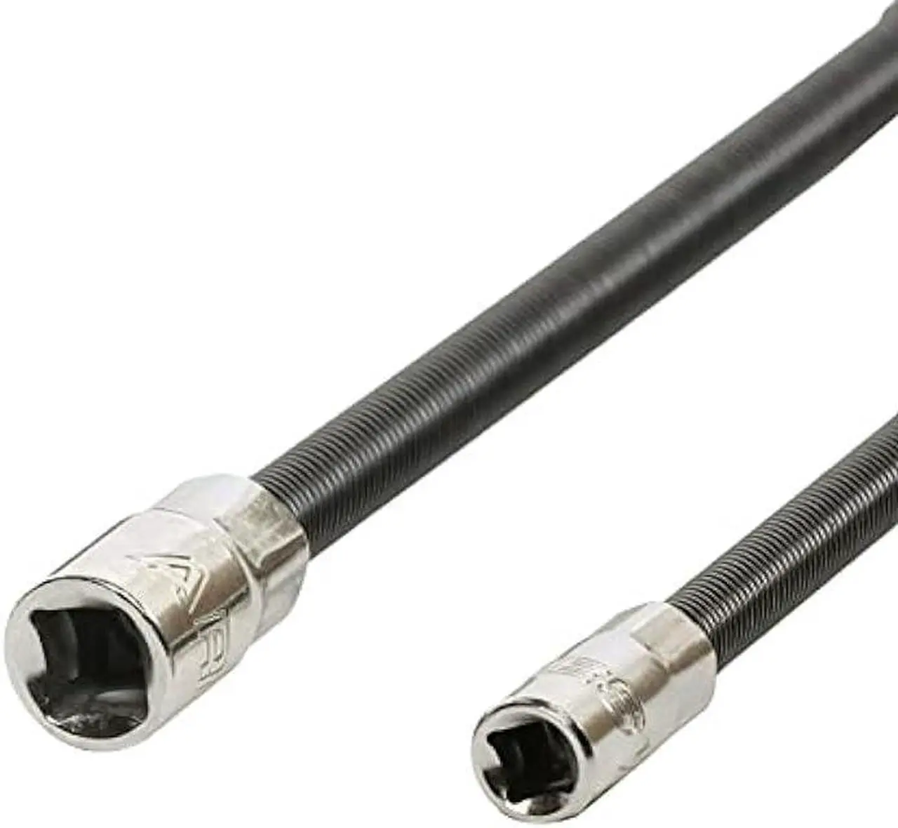 Alt view image 6 of 7 - ARES 42071  2-Piece Flexible Socket Extension Set  1/4-Inch and 3/8-Inch Drive Extensions  6-Inch and 8-Inch Extensions with Flexible Shafts  Spring-Loaded Detent Balls to Prevent Slipping