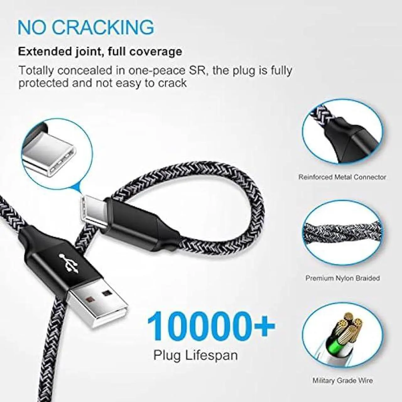Alt view image 7 of 7 - Car Charger Type C Fast Charger for Samsung Galaxy S23/S22/S22 Plus/S22 Ultra/S21 S20 FE Z Flip 4/3 A53 A03S A13 A02S A12 A32 A52 A50 A71 S10 S9 S8,Quick Charge 3.0 Rapid Car Adapter+3ft USB C Cable