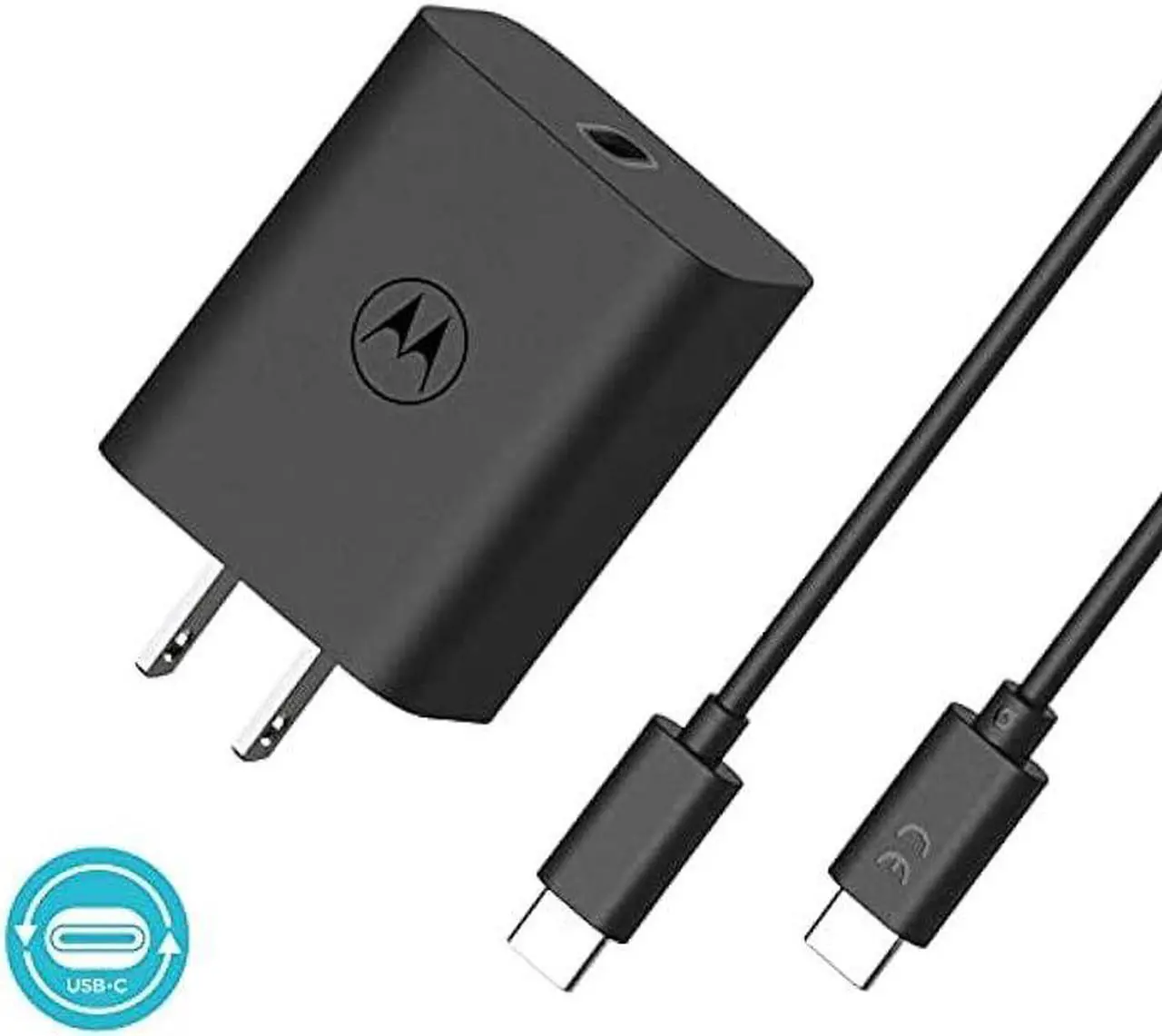 Alt view image 5 of 7 - Motorola TurboPower 30 USB-C Charger with 1m USB-C to USB-C Cable for Motorola Edge (2021/2022), Edge 5G UW, Edge+ (2022/2023), Edge Plus 5G UW (2022), Razr+ (2023), ThinkPhone by Motorola