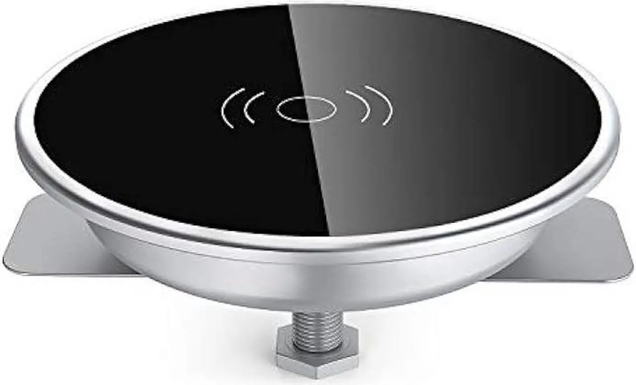 Main image of i.VALUX Embed Desk Wireless Charger, 15W Fast Charging Pad Phone Charger, Hidden Desktop Grommet Power Qi Charging Station Compatible with iPhone 14/13/12/11/11 Pro/Xs Max/XR/Galaxy 10/S10+/S9/S9+