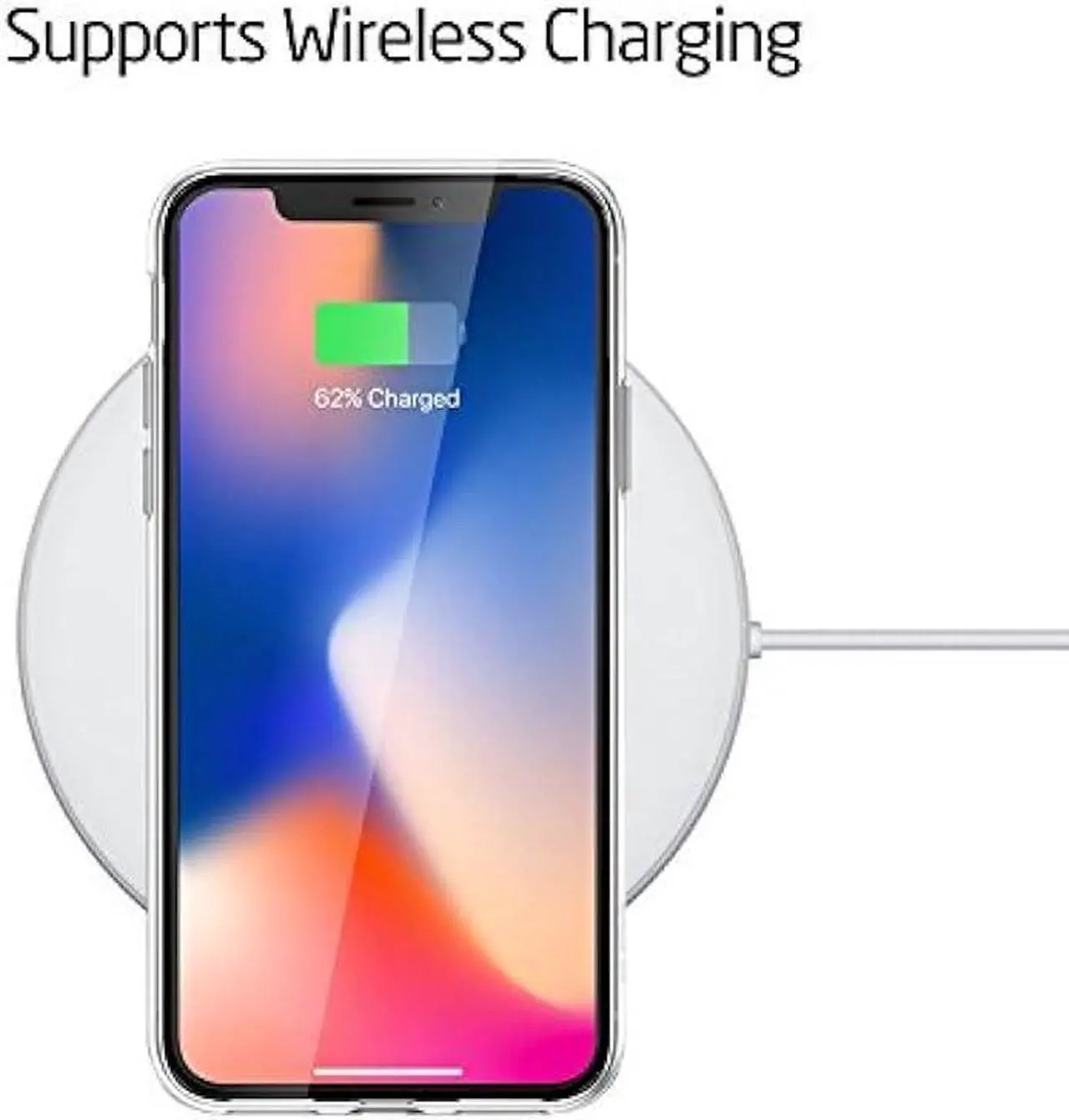 Alt view image 5 of 7 - Unov Case Compatible with iPhone XR Clear Slim Protective Soft TPU Bumper [Support Wireless Charging] 6.1 Inch(Crystal Clear)