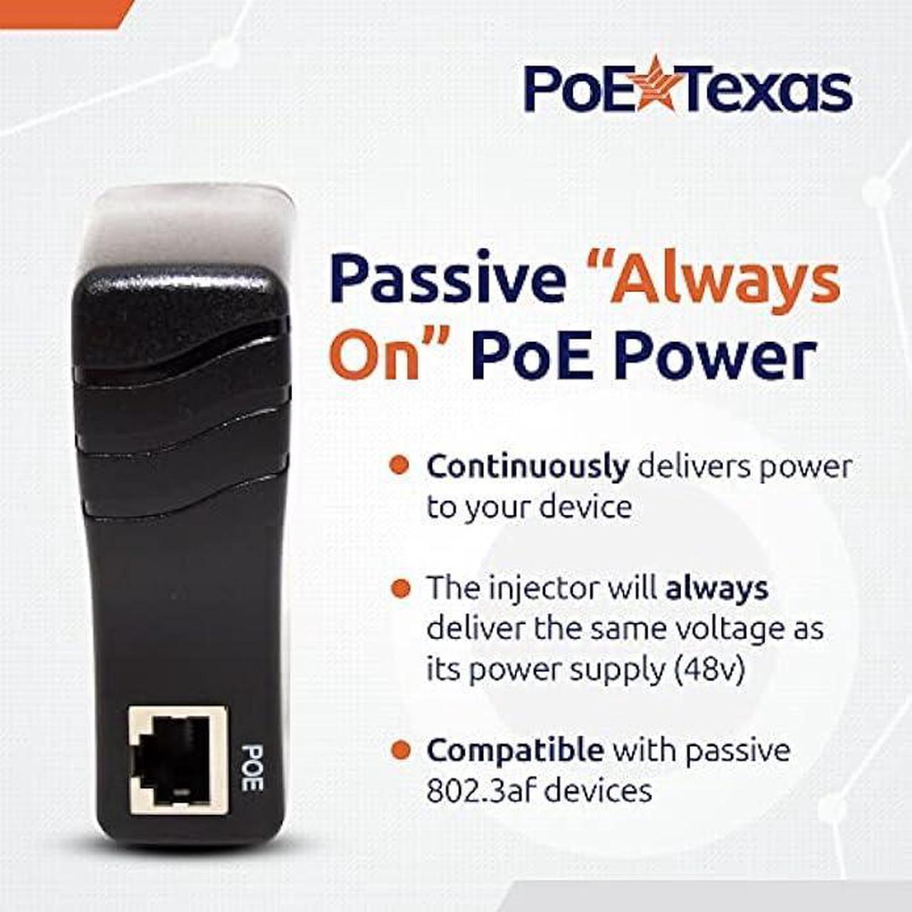 Alt view image 6 of 6 - Poe Texas PoE Injector - Single Port Power Over Ethernet Passive PoE Adapter (UL Rated PoE Integrated Power)