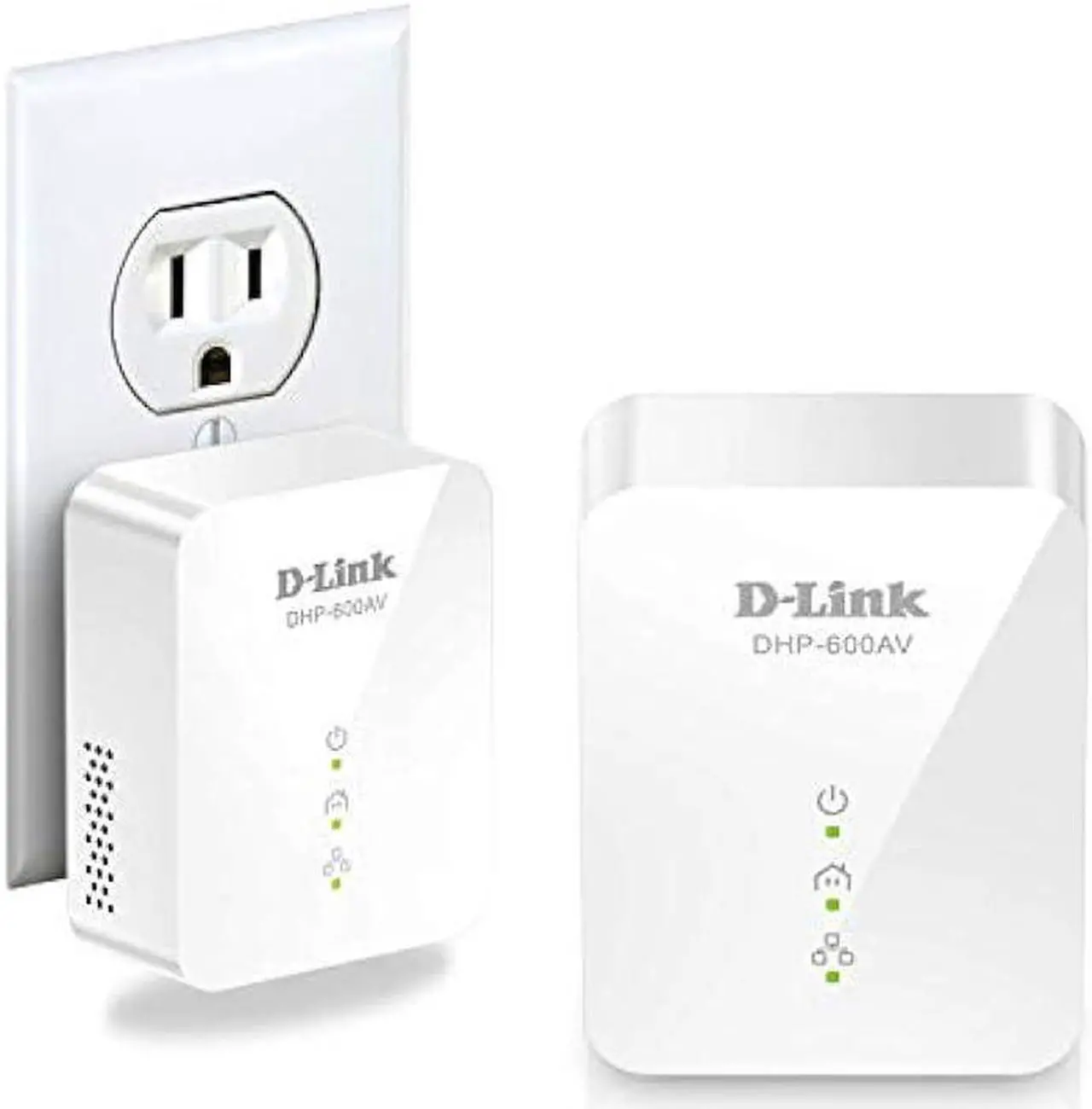 Main image of D-Link Powerline Adapter Starter Kit Ethernet Over Power Gigabit AV2 Up to 1000Mbps MIMO Internet Network Wall Plug In (DHP-601AV)