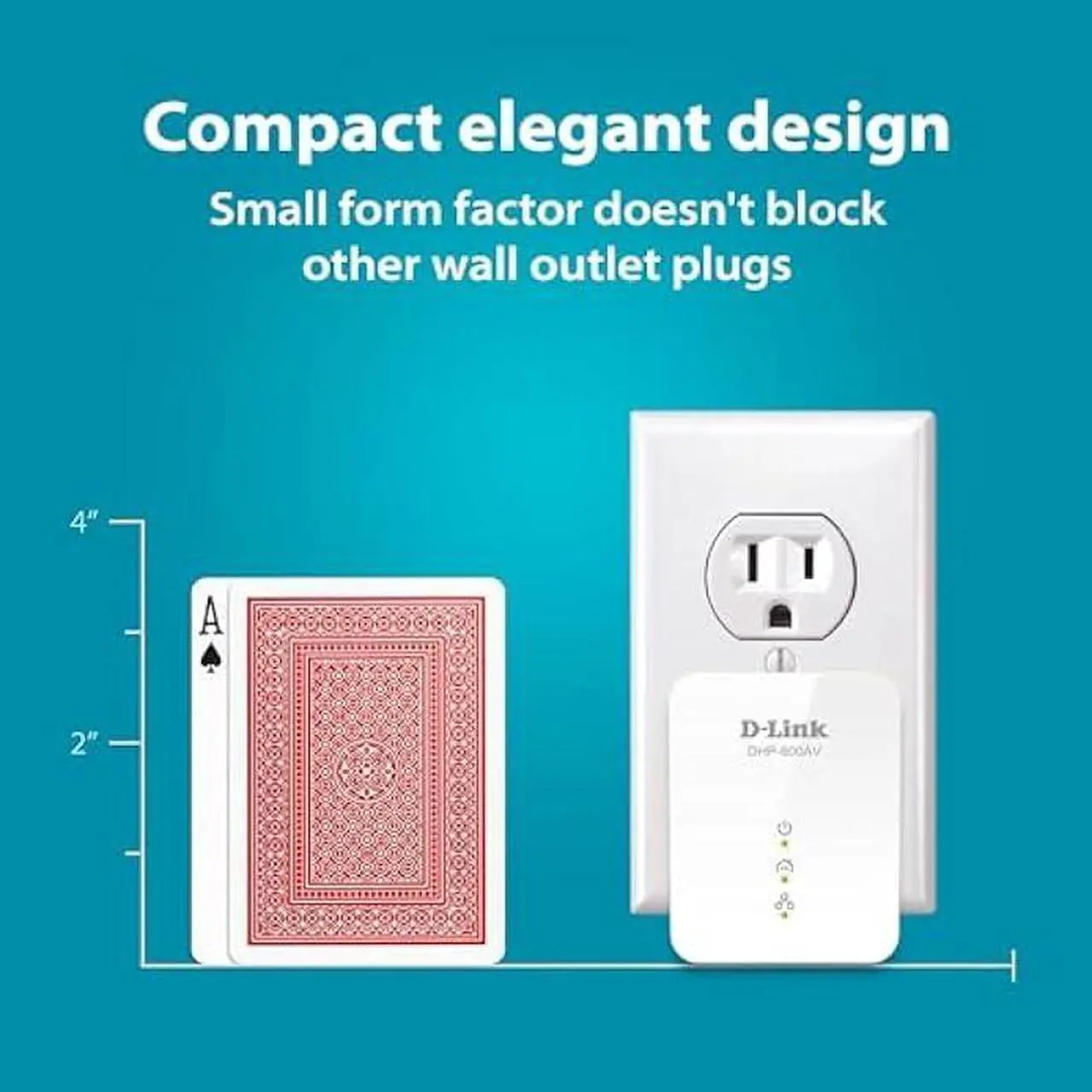 Alt view image 3 of 7 - D-Link Powerline Adapter Starter Kit Ethernet Over Power Gigabit AV2 Up to 1000Mbps MIMO Internet Network Wall Plug In (DHP-601AV)