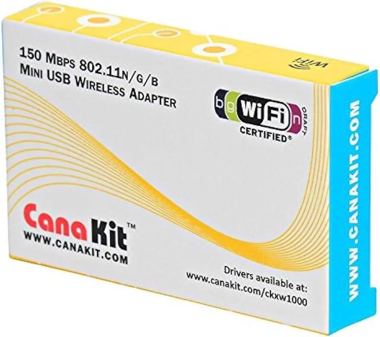 Alt view image 2 of 3 - CanaKit Raspberry Pi WiFi Wireless Adapter/Dongle (802.11 n/g/b 150 Mbps)