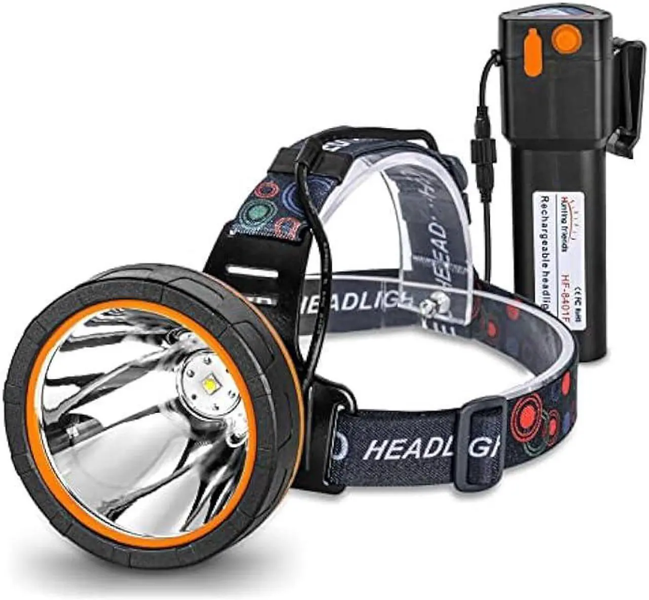 Main image of Hunting Friends LED Coon Huning Light High Lumen Headlight,Super Bright Rechargeable&Waterproof Head Lamp Searchlight for Hunting Fishing (White Light)