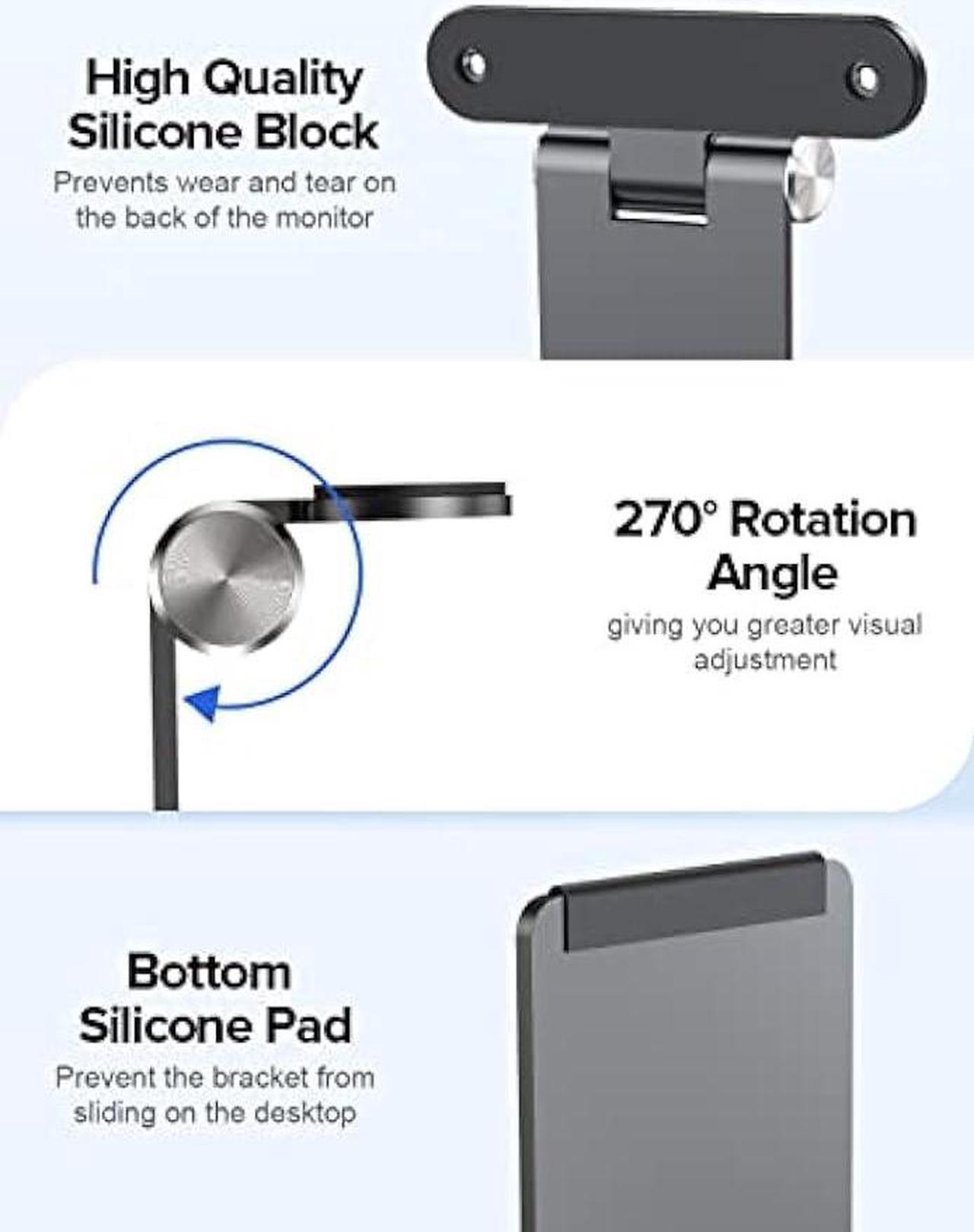 Alt view image 5 of 7 - UPERFECT Portable VESA Monitor Stand with Hand Screw, 7 to 18.5 inch Freestanding VESA Monitor Desk Mount with Swivel/Tilt/Rotation, fits Monitor with M3/M4*75MM VESA