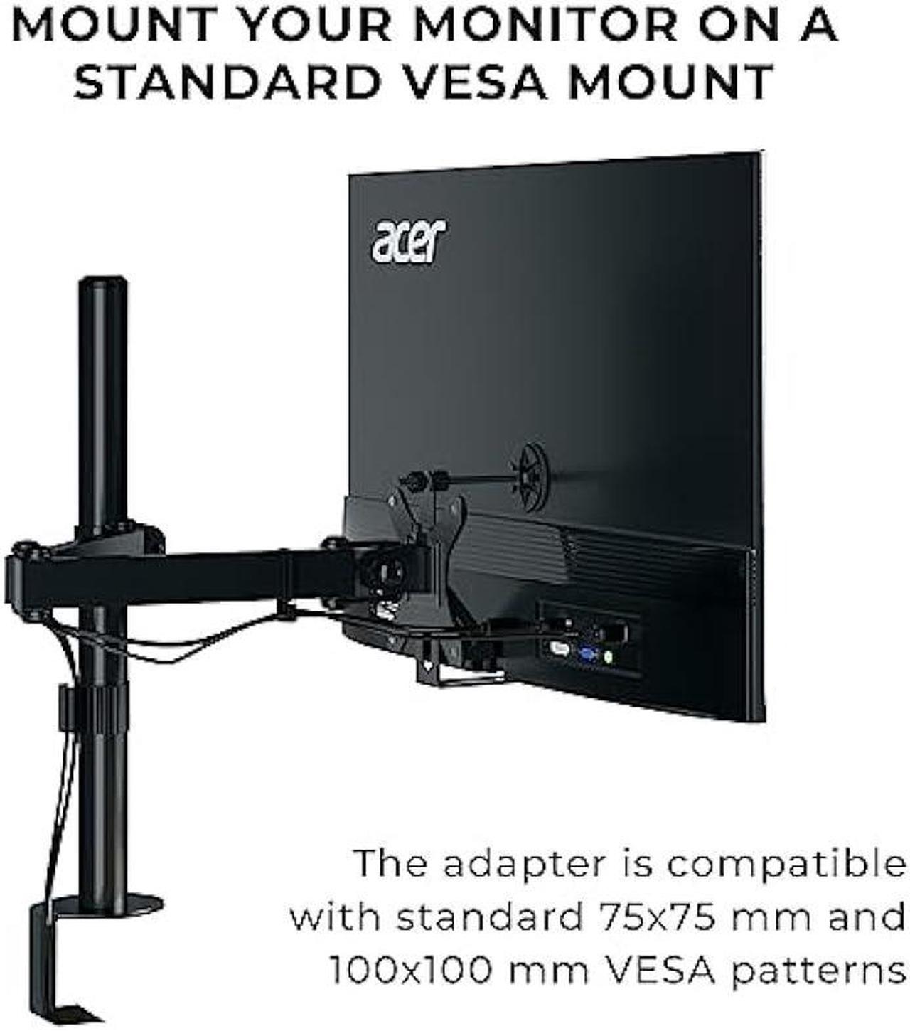 Alt view image 2 of 6 - HumanCentric VESA Mount Adapter Bracket, VESA Adapter Compatible with Acer Monitor R240HY bidx, R221Q, R271, SB220Q, R241Y, RT240Y, RT270, SA220Q, SA230 bi, SA240Y, SA270 Bbix, SB230, SB240Y and More