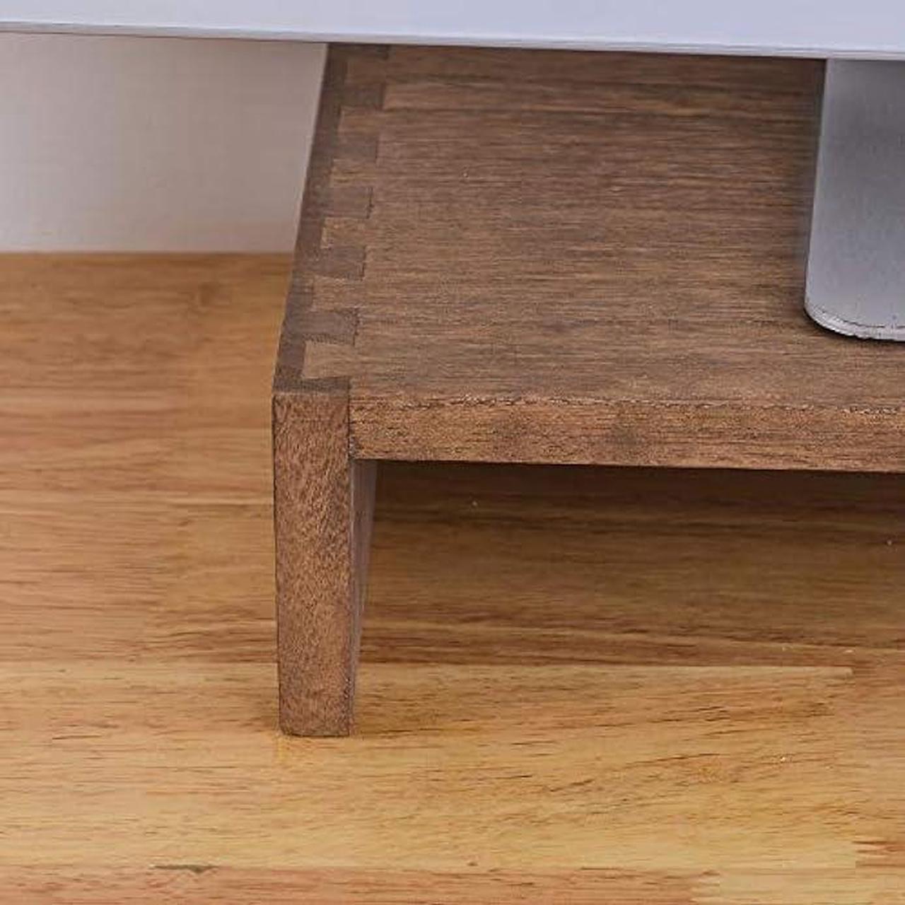 Alt view image 4 of 7 - Kirigen Monitor Stand Wooden - Desk Stand Wood for Computer/Laptop/TV Printer - Monitor Arms & Stands Desk Riser for Office Desktop Workspace Organizers Platforms Stands (39,Dark Brown)