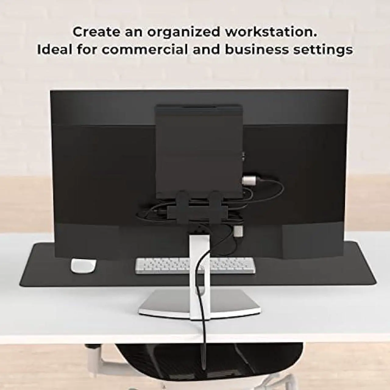 Alt view image 6 of 6 - HumanCentric Mount Compatible with Dell OptiPlex Micro Form Factor Case, VESA, Under Desk and Wall Mount Fits MFF 3040, 3046, 3050, 3060, 3070, 3080, 5050, 5060, 5070, 7040, 7050, 7060, 7070, and More