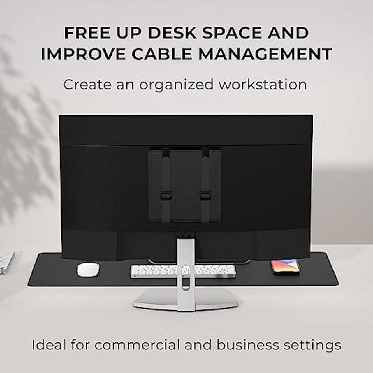 Alt view image 5 of 6 - HumanCentric Universal Wall and VESA Mount, Adjustable Strap for Small Computers, UPS Units, Cable Boxes, Modems and Other Electronic Devices, Mounts on The Wall or Back of a Computer Monitor