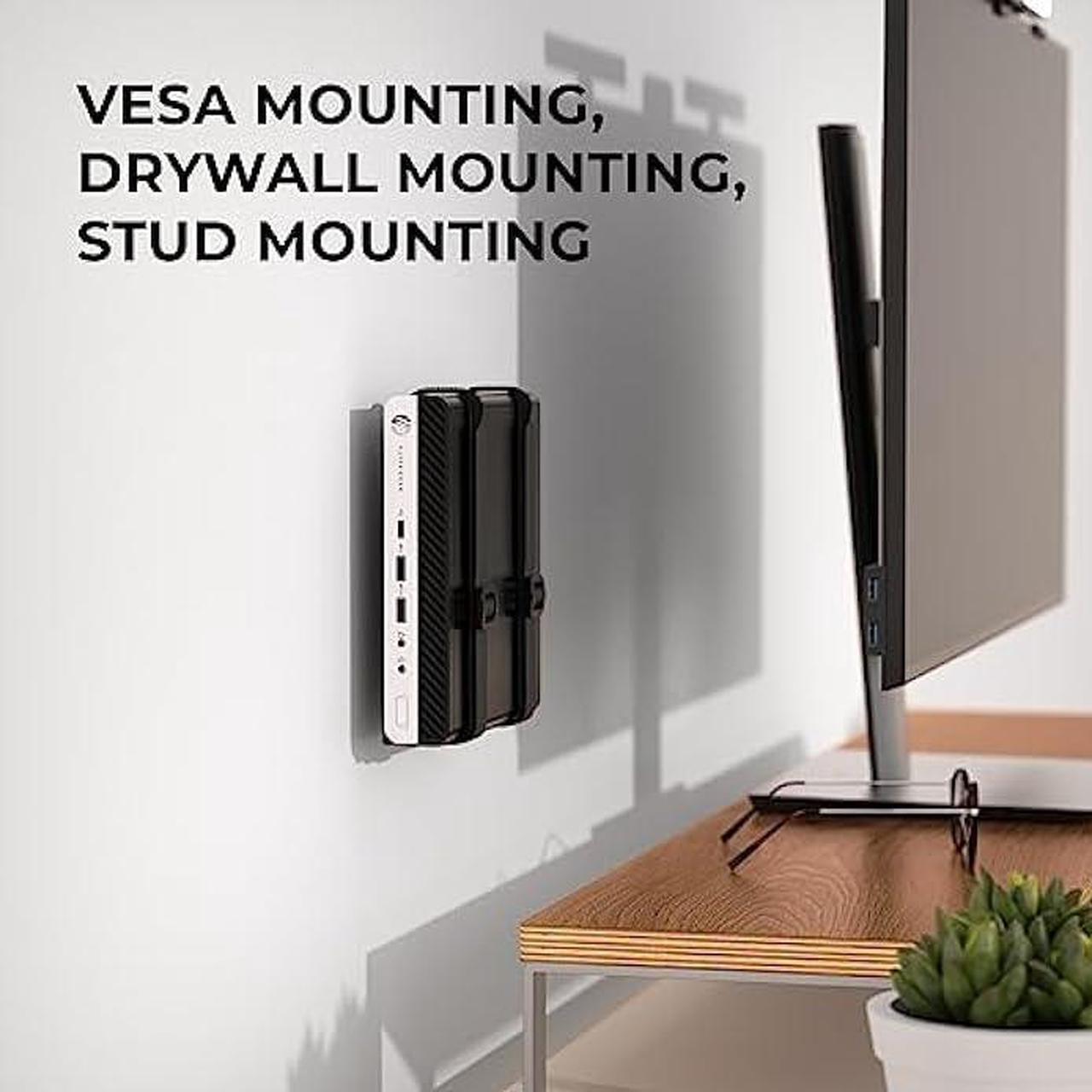 Alt view image 6 of 6 - HumanCentric Universal Wall and VESA Mount, Adjustable Strap for Small Computers, UPS Units, Cable Boxes, Modems and Other Electronic Devices, Mounts on The Wall or Back of a Computer Monitor