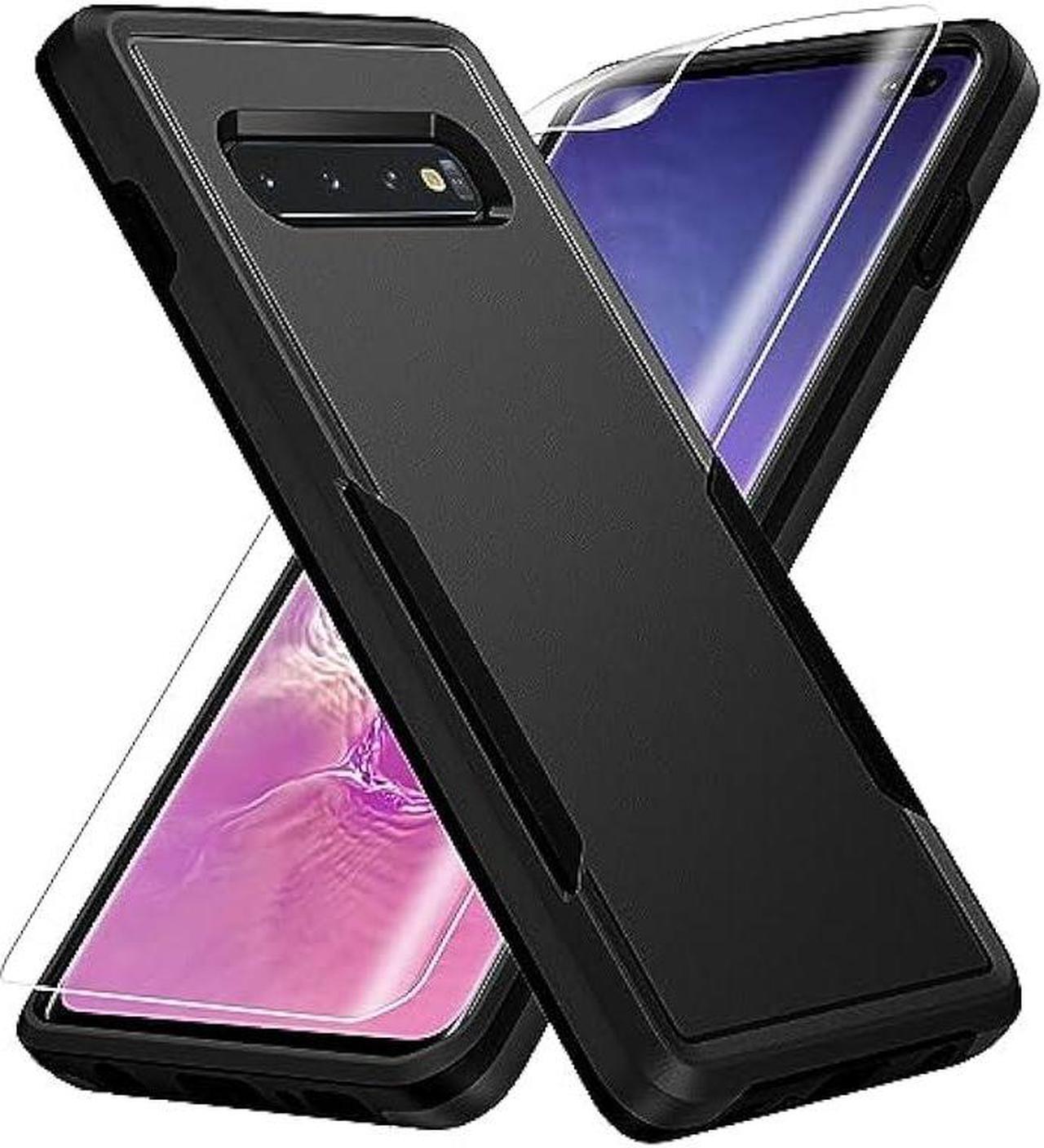 Main image of for Galax S10 Plus Case,Samsung Galaxy S10 Plus Case,with Screen Protector [Military Grade Drop Tested] Heavy-Duty Tough Rugged Shockproof Protective Case for S10 Plus 6.4 inch, Black