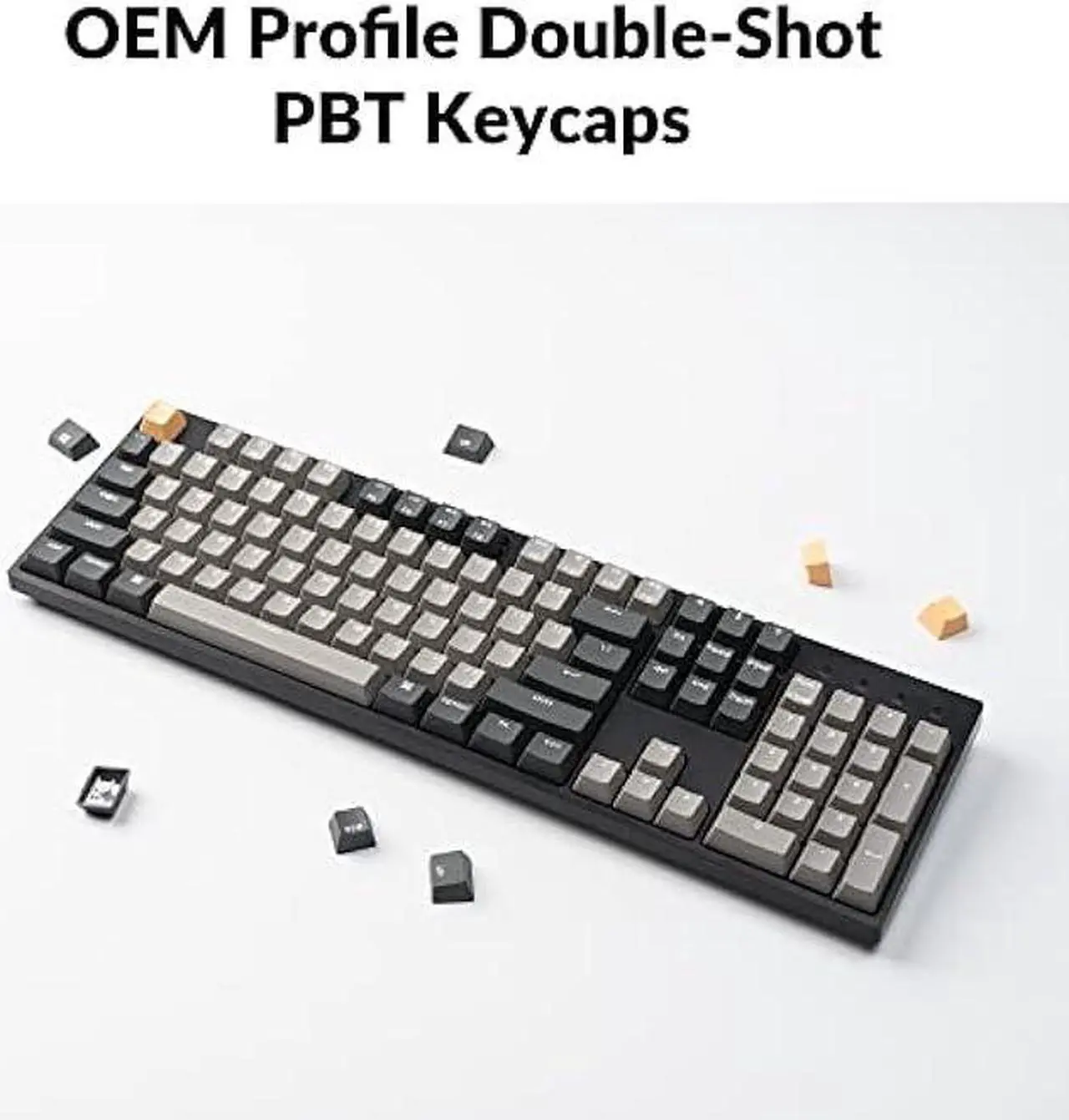 Alt view image 5 of 7 - Keychron C2 Pro Wired Custom Mechanical Keyboard Full Size Layout QMK/VIA Programmable Macro RGB Backlit with Hot-Swappable Keychron K Pro Brown Switch OEM Profile PBT Keycaps for Mac Windows Linux