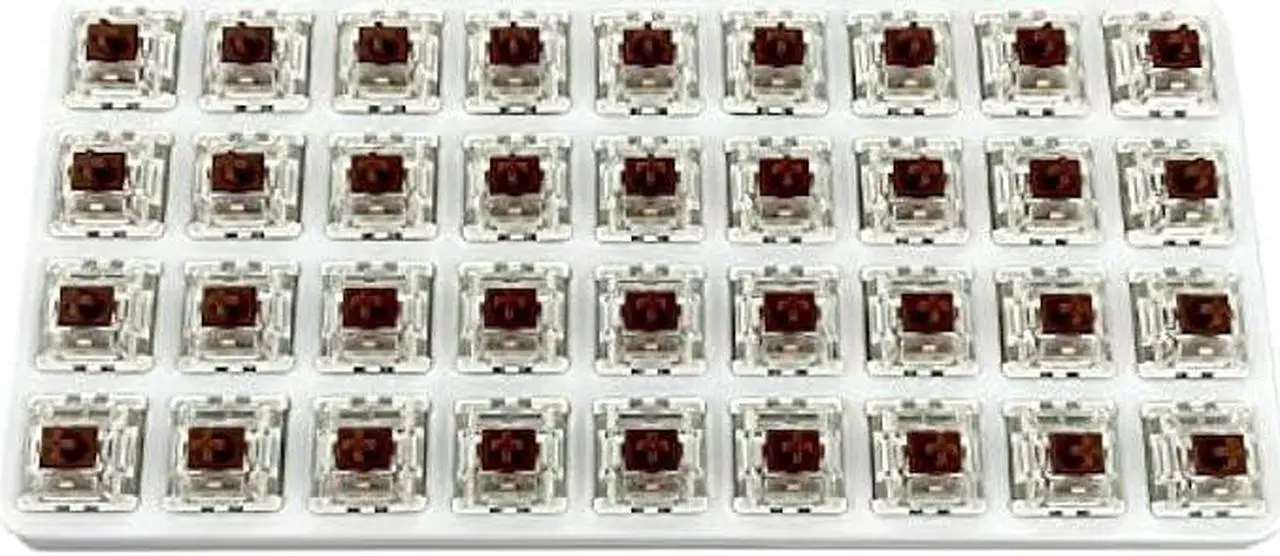 Alt view image 5 of 6 - kutethy Gateron G Brown Pro Switches Pre-lubed 3pin RGB SMD Tactile for Gaming Mechanical Keyboard (72 Pcs, Brown)