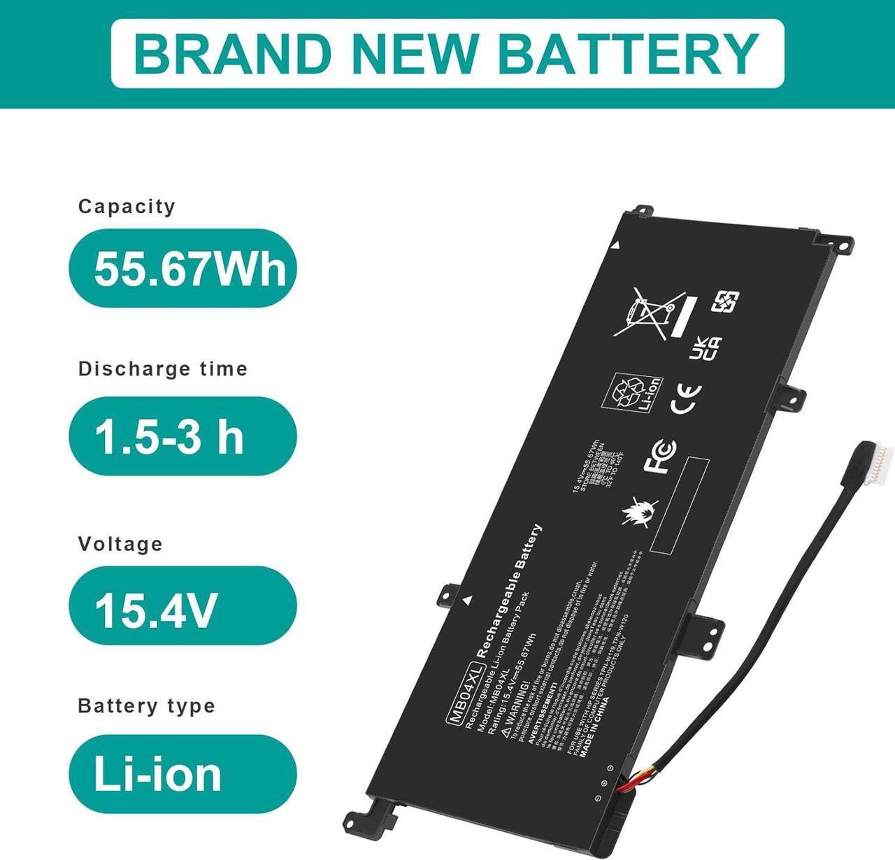 Alt view image 2 of 7 - Fancy Buying MB04XL Battery for HP Envy X360 Convertible M6-AQ000 M6-AQ105DX M6-AQ003DX M6-AQ103DX M6-AR004DX 15-AQ 15-AQ005NA AQ101NG AQ015NR AQ273CL AQ173CL 15t-AQ200 843538-541 844204-850