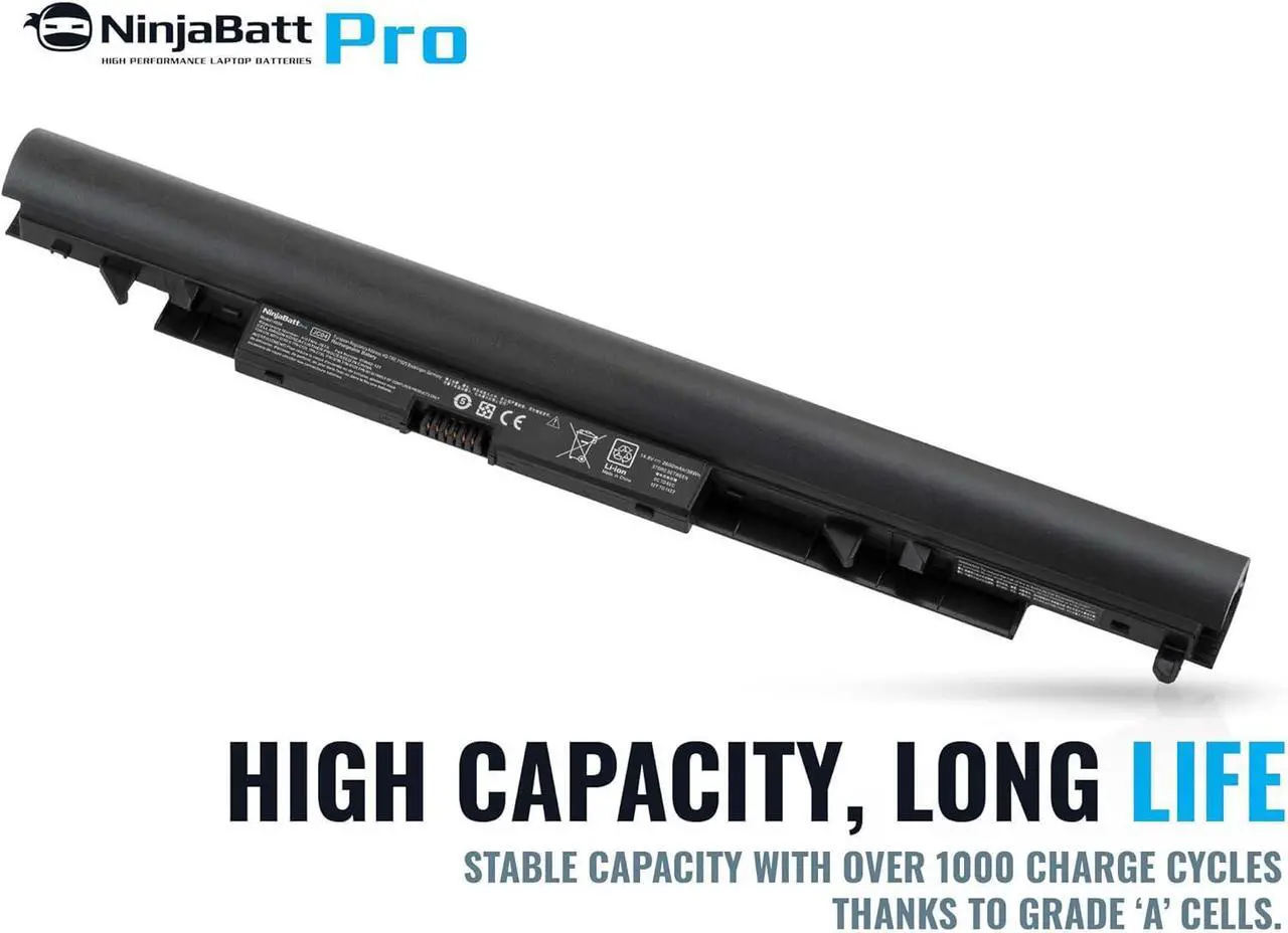 Alt view image 3 of 7 - NinjaBatt Pro Battery for HP 919700-850 JC03 15-BS015DX 15-BS113DX 250 G6 17-BS011DX 15-BW011DX 15-BS013DX JC04 15-BS115DX 15-BS012DS JCO3 JCO4 255 G6 919701-850 - Premium Cells [2600mAh/14.8V]